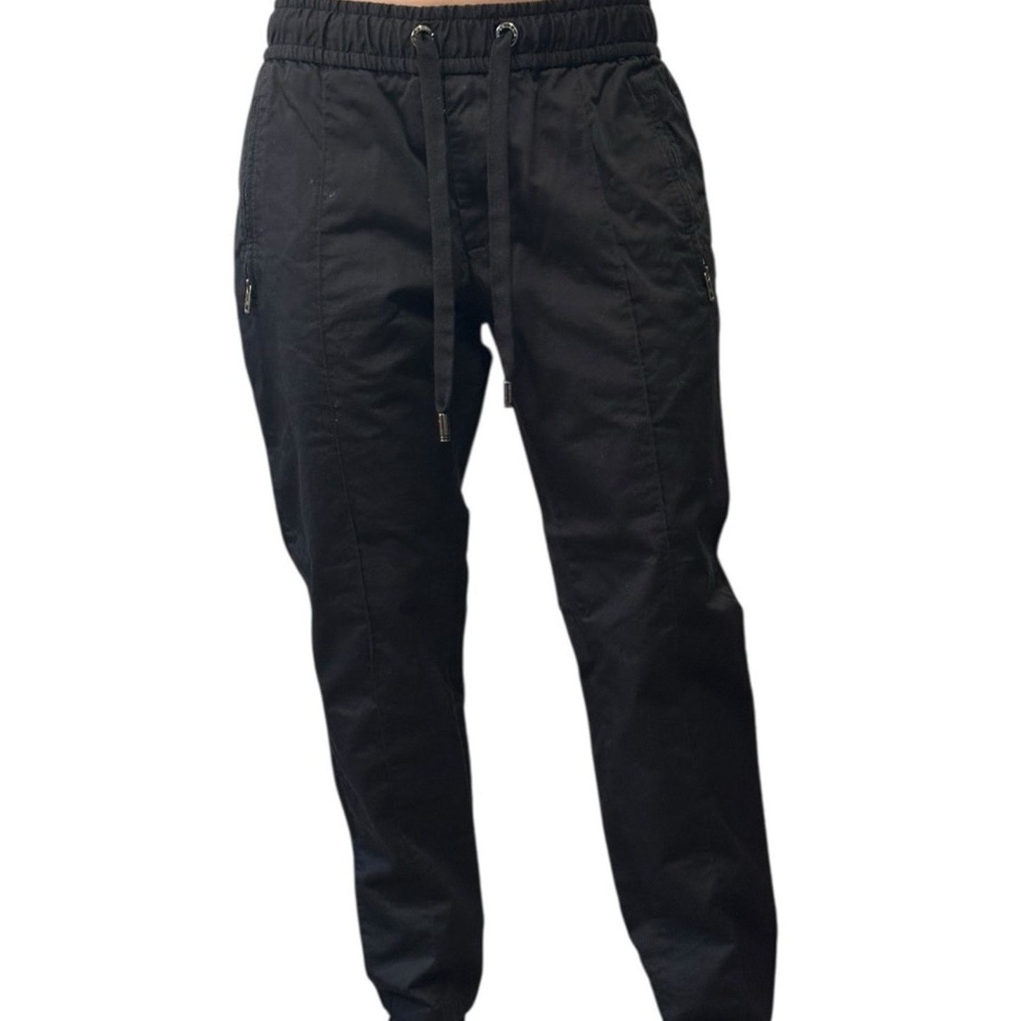 DG stretch cotton jogging pants with tag Black size IT 46