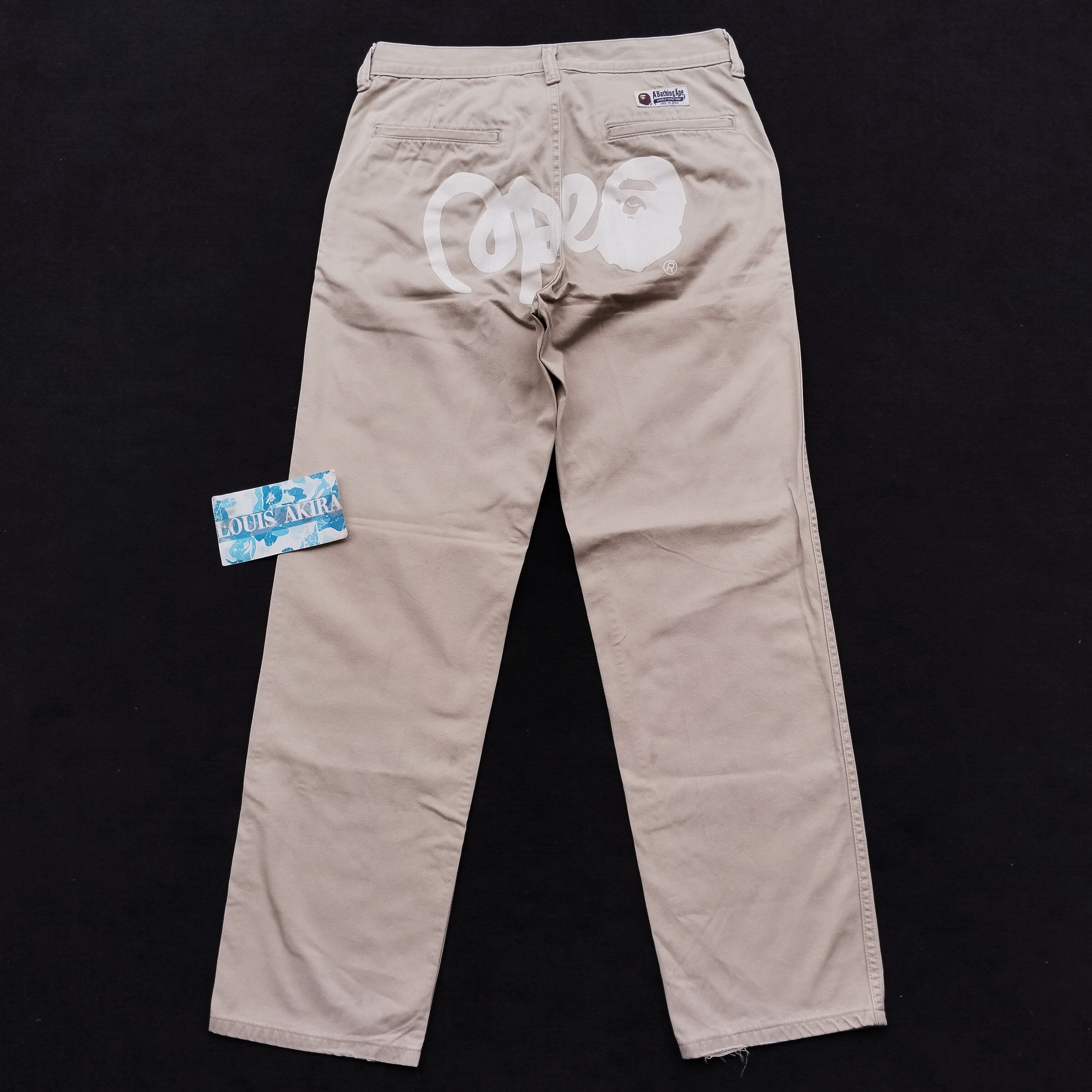 2015 Bape Ape Print Chino Pants