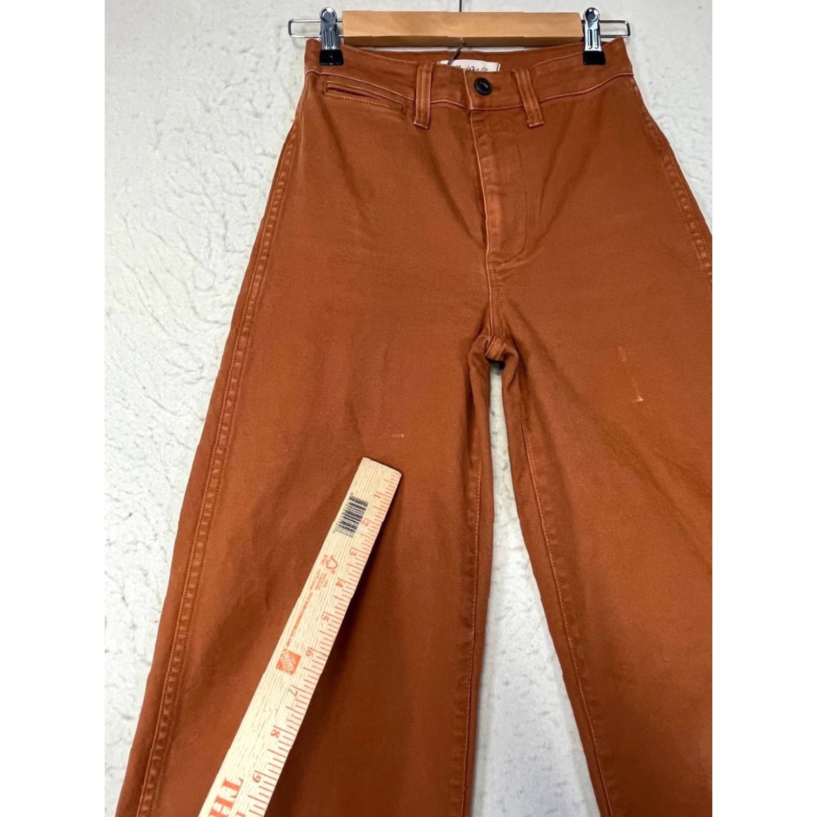 Madewell Madewell Pants Womens 23 Orange Slim Wide-Leg Crop Fit High Rise See Pics Size 40" / US 18 - 6 Thumbnail
