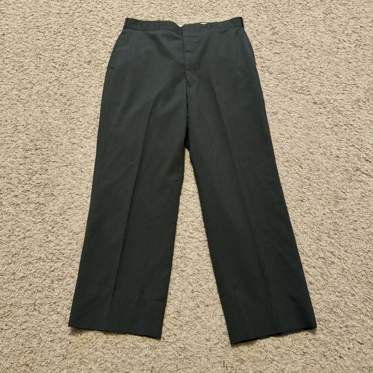 Vintage VINTAGE OLIVE GREEN MILITARY TROUSERS! Size US 34 / EU 50 - 1 Thumbnail