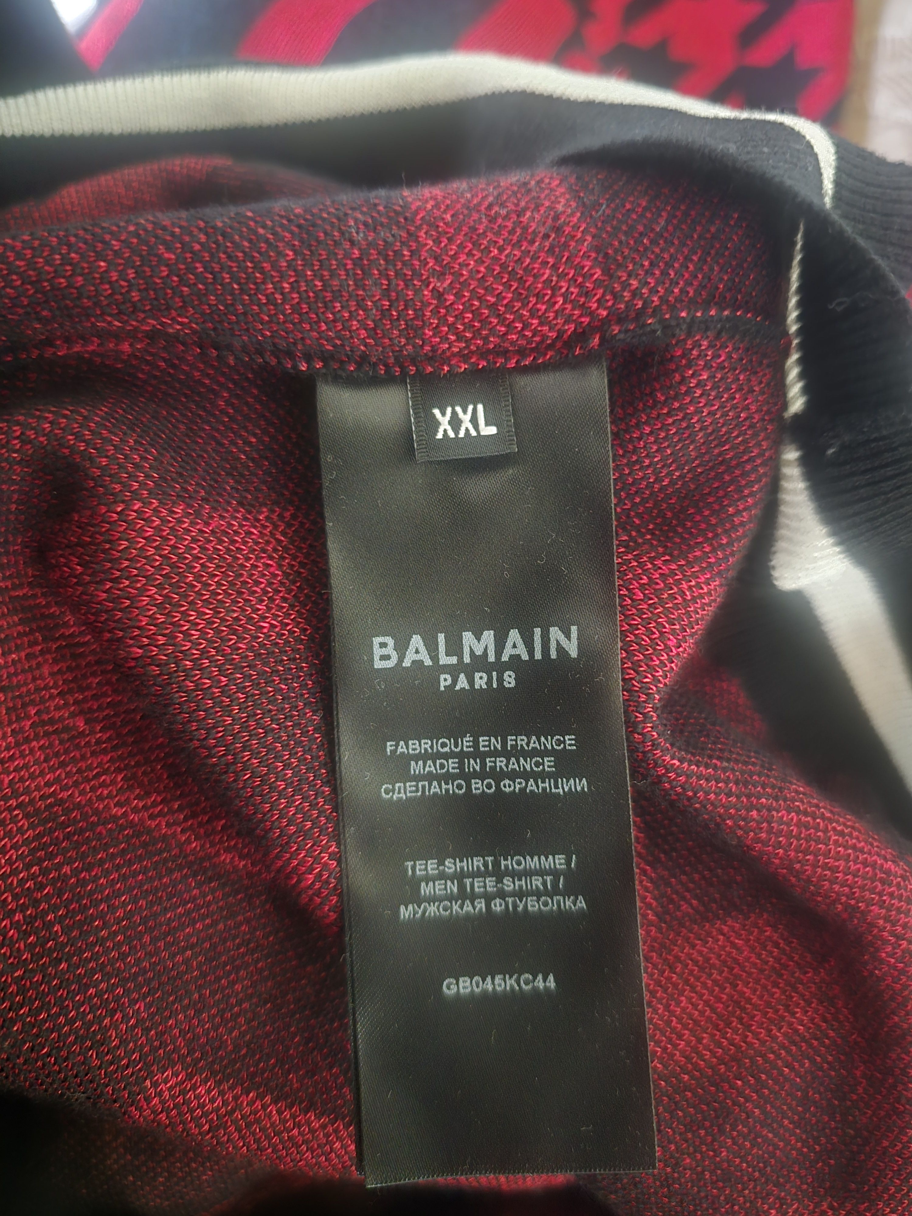 Balmain Balmain Mega Monogram Houndstooth Knit Polo Size XXL Size US XXL / EU 58 / 5 - 8 Thumbnail