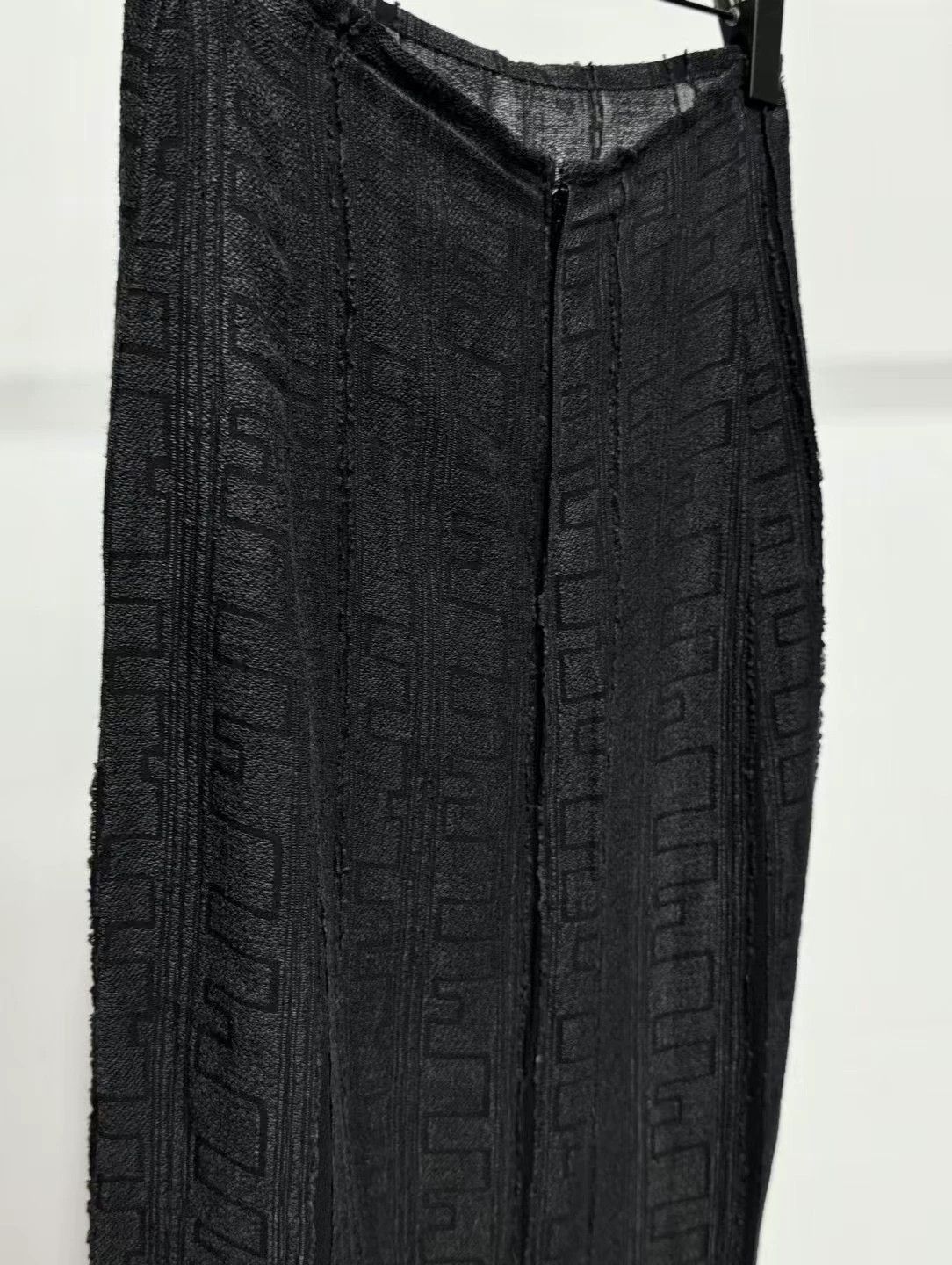 Yohji Yamamoto Yohji Yamamoto 1996ss Rayon Skirt Vintage Geo Details Size 24" / US 00 / IT 34 - 2 Thumbnail
