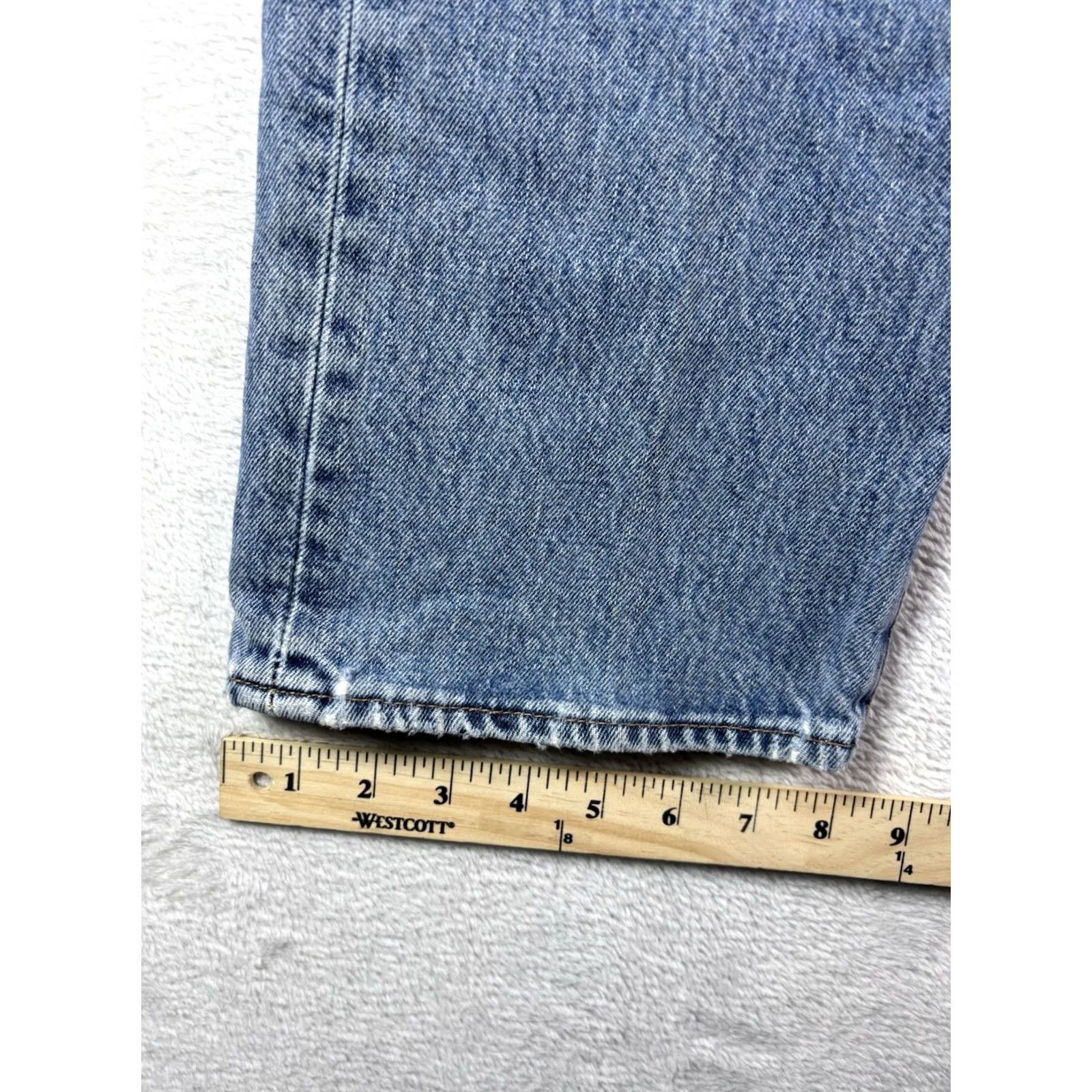 Levi's VINTAGE Levi's 501 Jeans Men 36x30 Button Fly Distressed Denim Straight Leg Fit Jeans Regular Size 36 Blue Mens Levi's 501 Series 5-Pocket Design Size US 36 / EU 52 - 5 Thumbnail