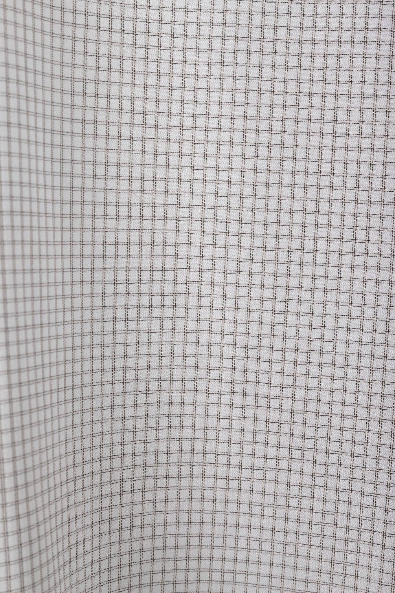 Prada Prada 2015 Small Check White & Taupe Cotton Button-Up Oxford Size US S / EU 44-46 / 1 - 7 Thumbnail