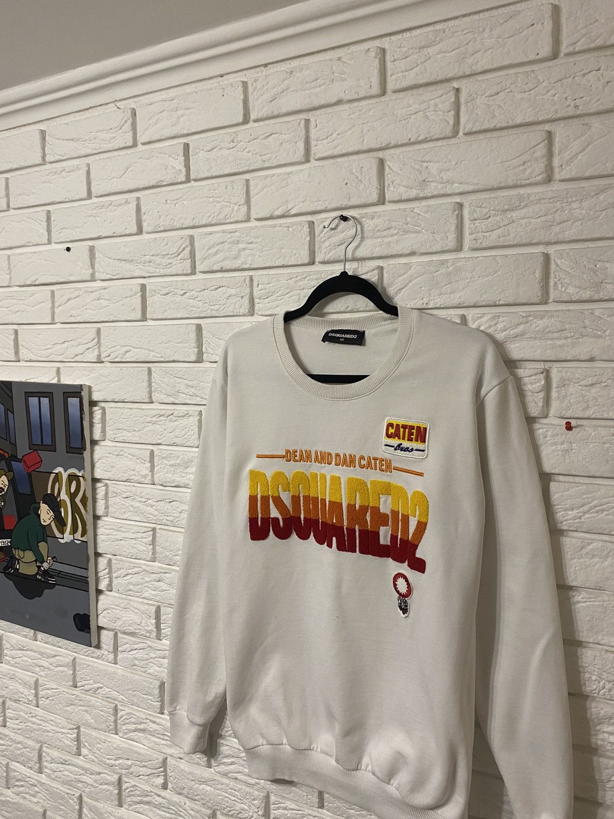Dsquared2 Dsquared2 Sweatshirt Center Logo White Size US M / EU 48-50 / 2 - 2 Thumbnail