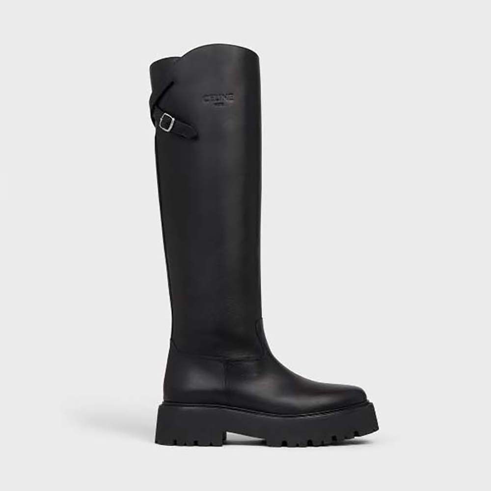 Celine o1bcso1str0824 Bulky High Boot Harness In Calfskin in Black Size US 5 / IT 35 - 1 Preview
