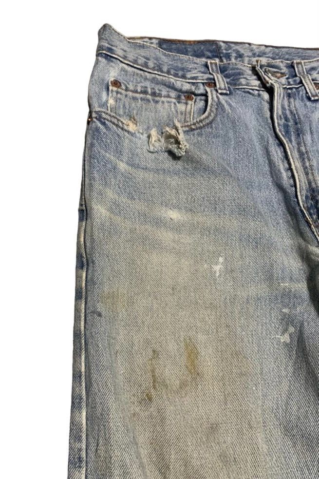 Levi's Vintage 90s Levis 505 Regular Faded Blue Jeans Distressed Size US 31 - 6 Thumbnail