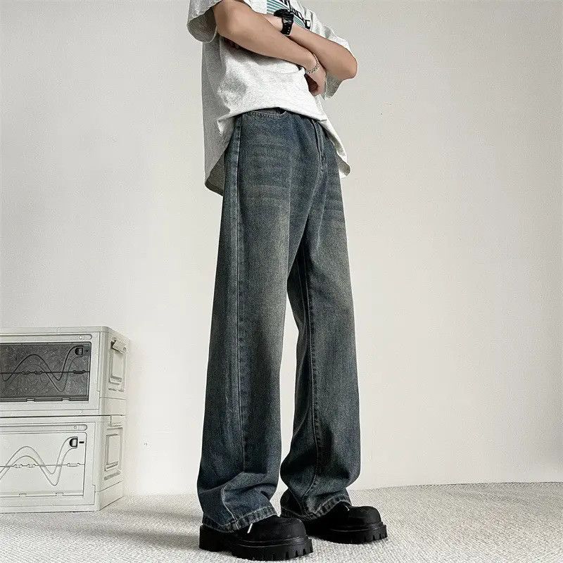 Japanese Brand × Jean Retro loose casual straight leg micro flared jeans Size US 32 / EU 48 - 4 Thumbnail