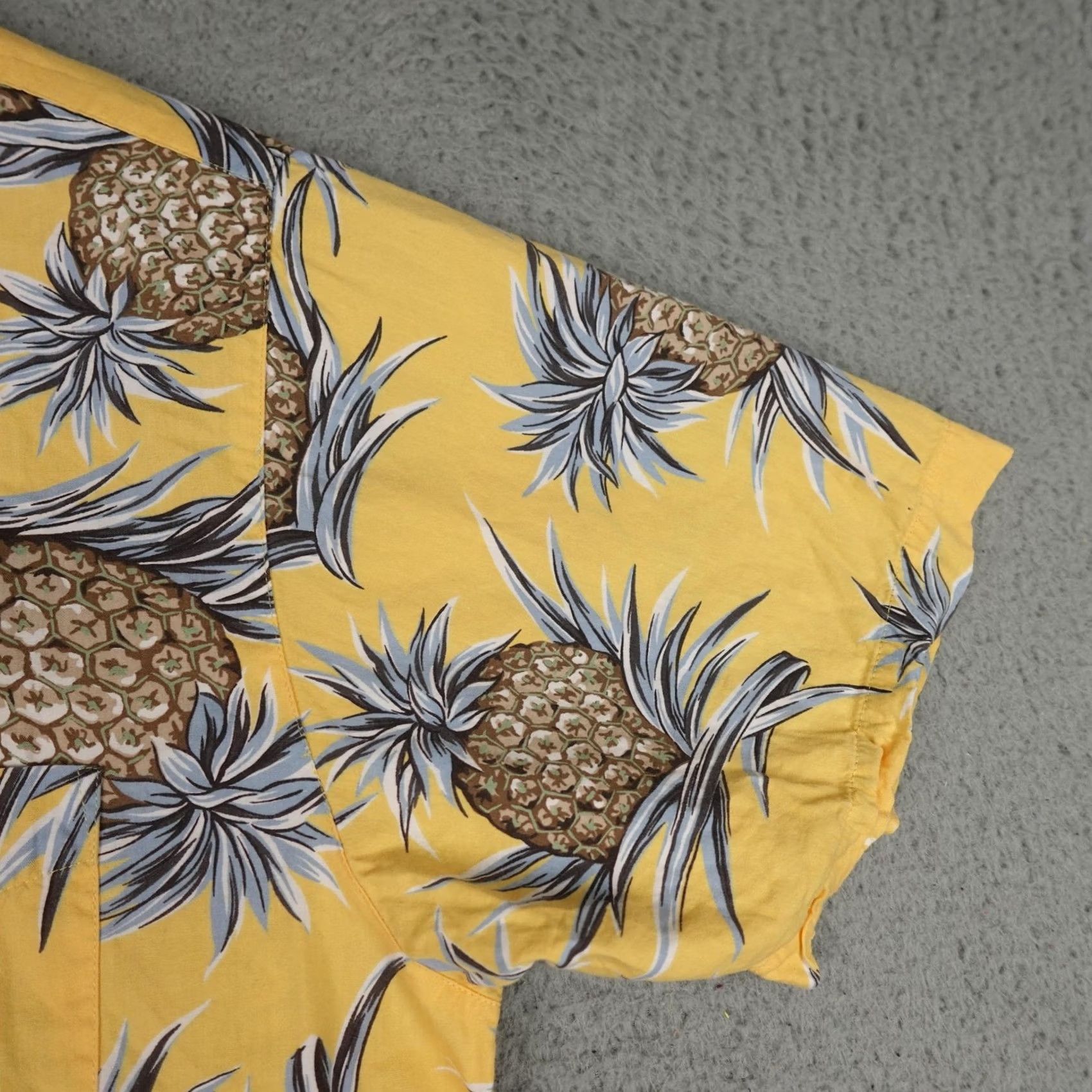 Polo Ralph Lauren Chaps Ralph Lauren Shirt Mens L Yellow Hawaiian Aloha Pineapple Print Camp Beach Tropical Retro Size US L / EU 52-54 / 3 - 5 Thumbnail