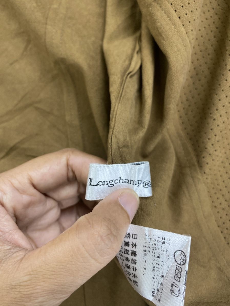 Longchamp Vintage Longchamp Artificial Suede Leather Zipper Jacket Size US M / EU 48-50 / 2 - 9 Thumbnail