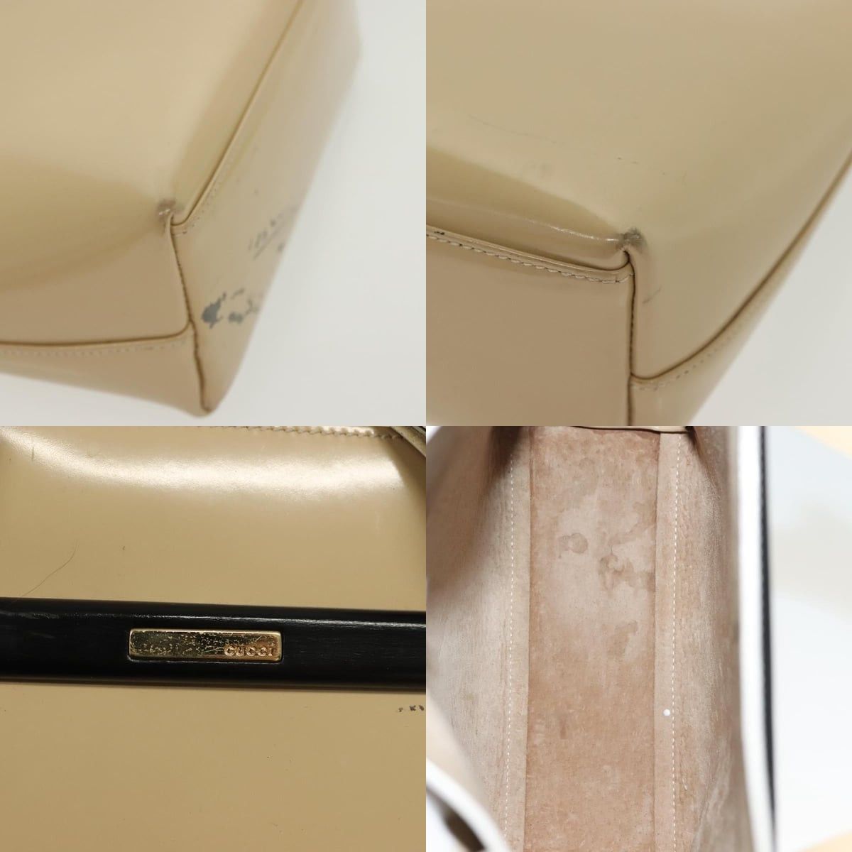 Gucci GUCCI Handbag Patent Leather Beige 000 2058 0558 0 Size ONE SIZE - 11 Thumbnail