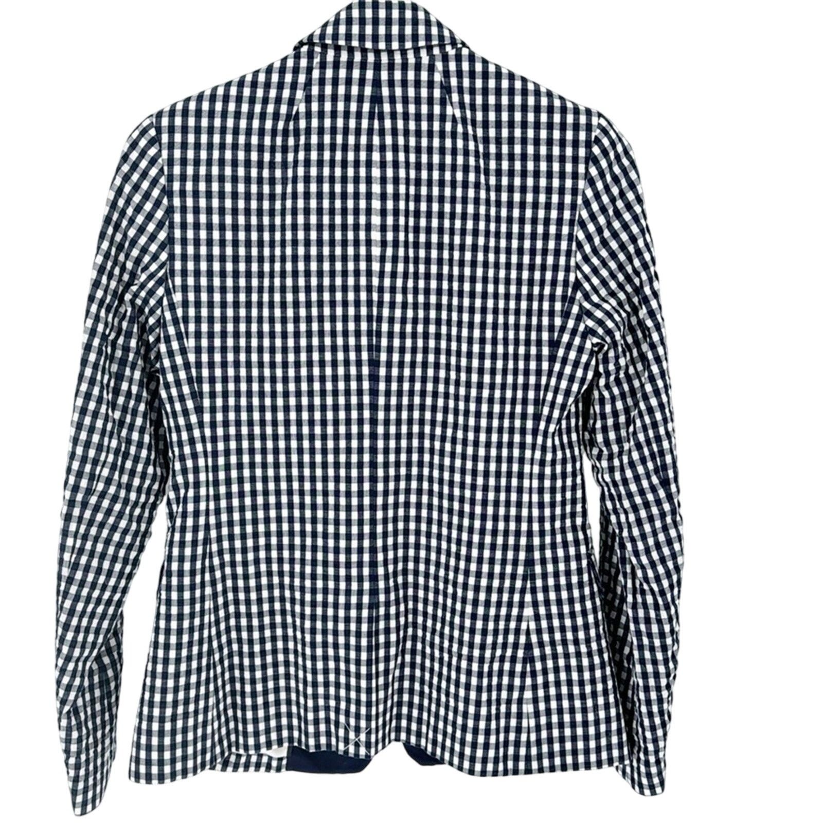 J.Crew J.Crew Gingham blue white Blazer nautical preppy size 2 Size XS / US 0-2 / IT 36-38 - 2 Thumbnail