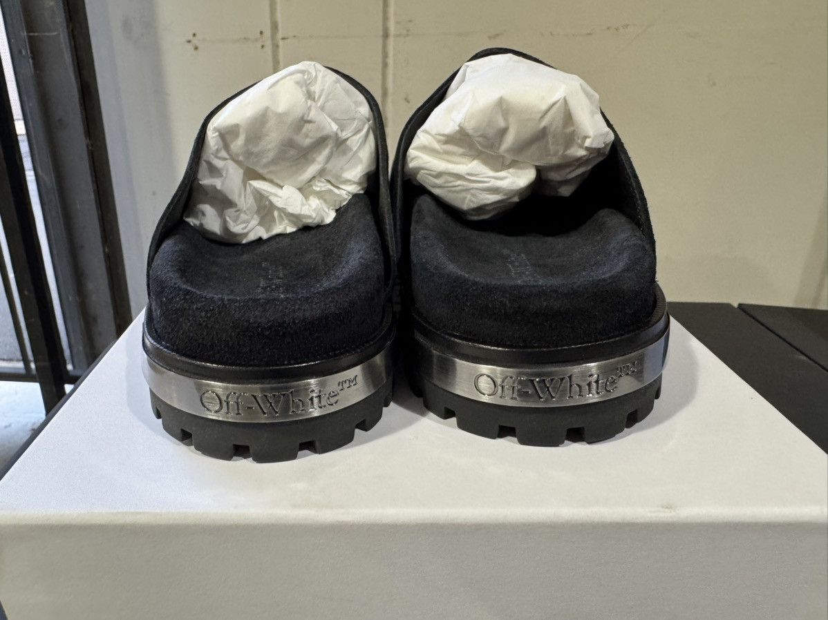 Off-White Off White Metal Logo Suede Clogs Size US 10 / EU 43 - 5 Thumbnail