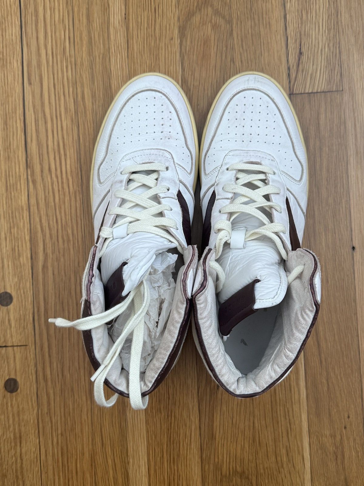 Rhude Rhude Rhecess High Maroon Size US 12 / EU 45 - 3 Thumbnail