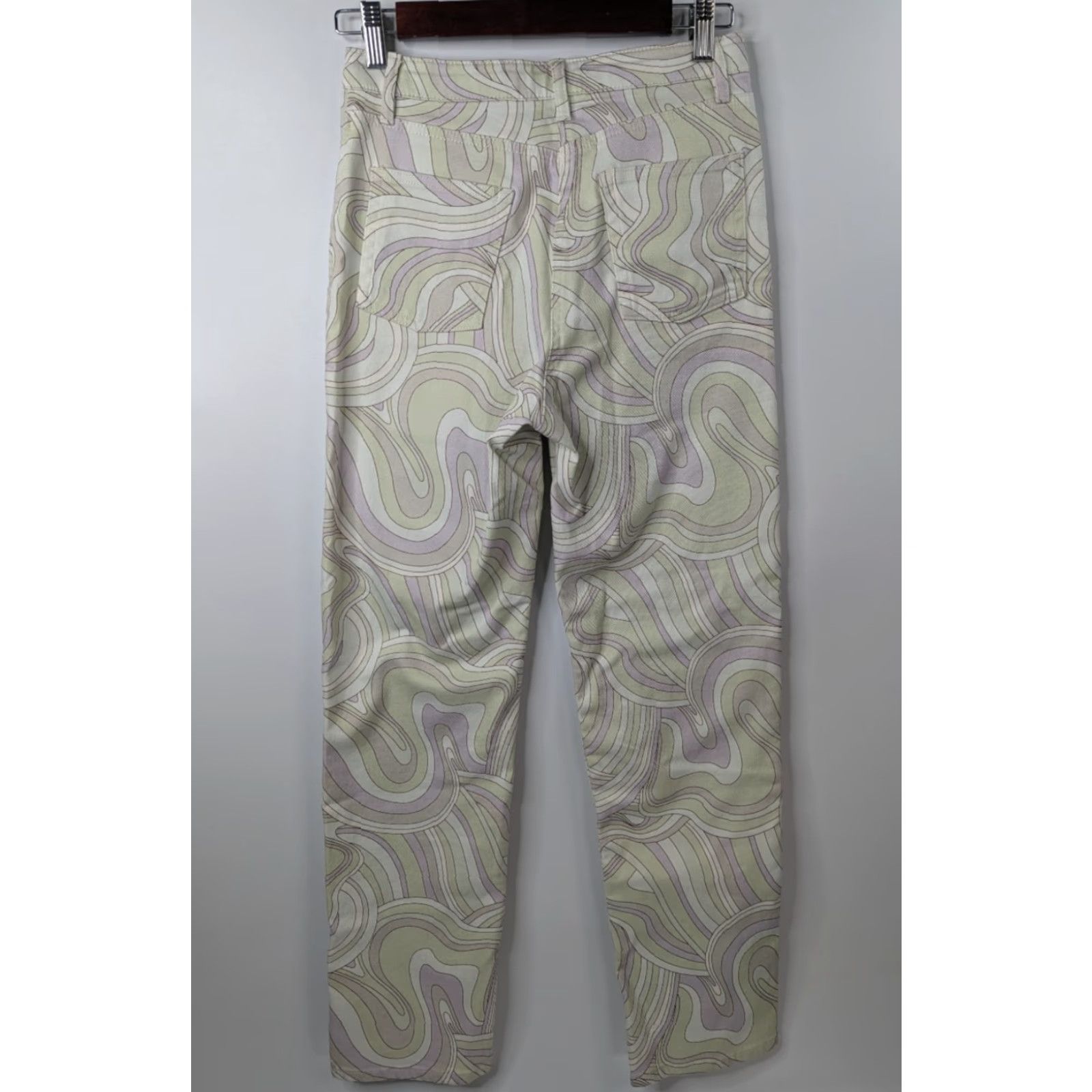 Aritzia Wilfred Free Aritzia Pants Straight Leg 2 Lavender Cream Multicolor Twill Ankle Casual City Preppy 10+2 Size 26" / US 2 / IT 38 - 5 Thumbnail