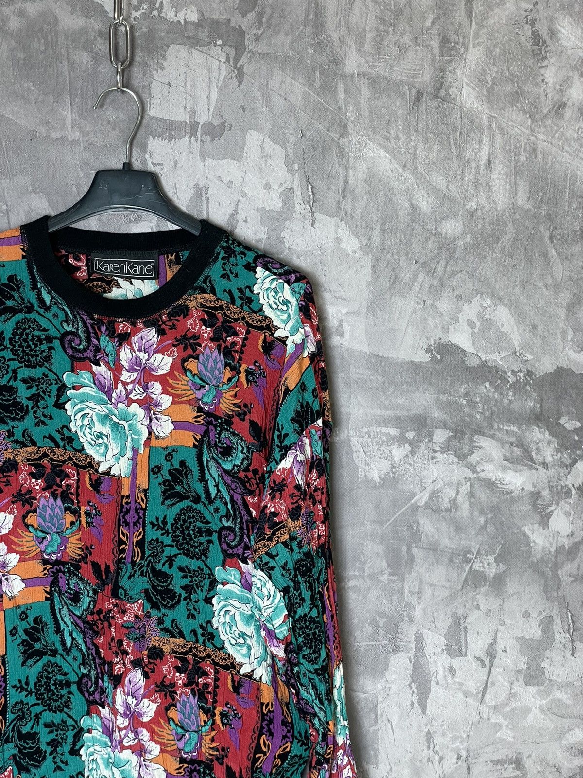 Japanese Brand × Vintage Vintage Tattoo Mesh Long Sleeve Top Gaultier Style Size M / US 6-8 / IT 42-44 - 4 Thumbnail