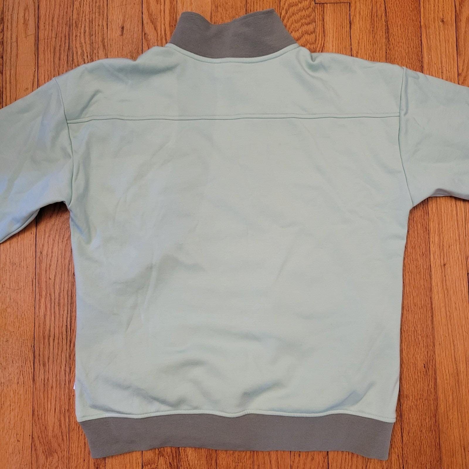 Other WOOLX Merino Wool Quarter Zip Sweatshirt Mint Green M CHLOE Size M / US 6-8 / IT 42-44 - 8 Thumbnail