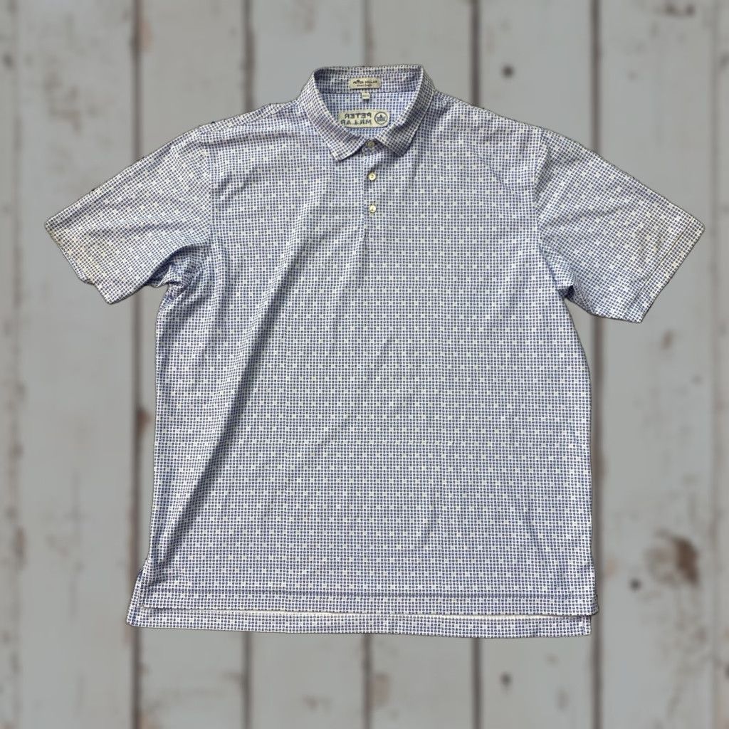 Peter Millar Peter Millar Crown Mens 2XL Crown Over Print Performance Polo Shirt Size US XXL / EU 58 / 5 - 1 Thumbnail