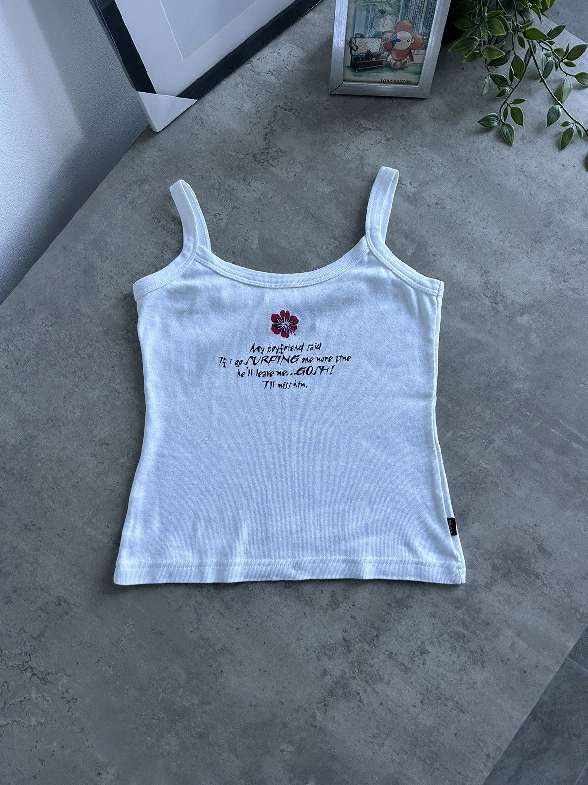 Vintage Y2K Cute Funny Top Cotton 00s Size M / US 6-8 / IT 42-44 - 5 Thumbnail
