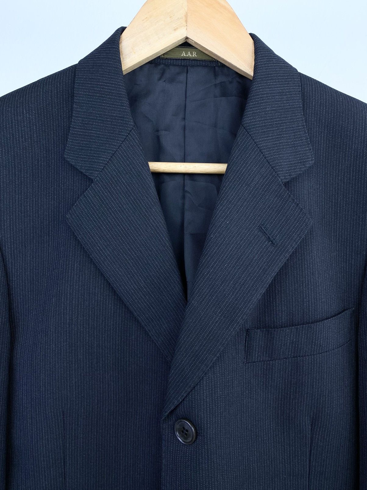Yohji Yamamoto 90’s Vintage Yohji Design Studio Pinstripe Blazer Jacket Size US M / EU 48-50 / 2 - 6 Thumbnail