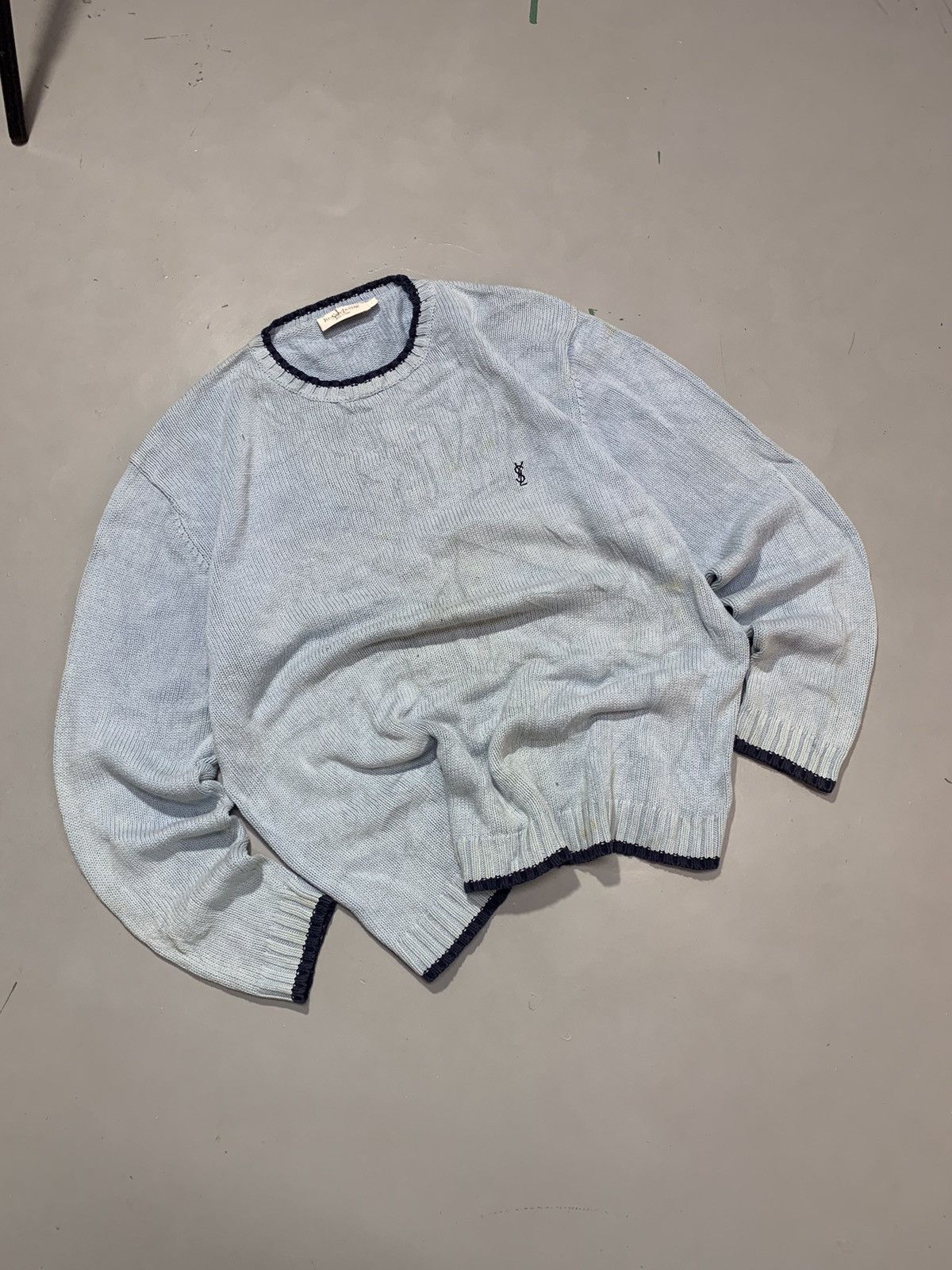 Yves Saint Laurent Dusty vintage ysl white tag knitted sweaters Size US M / EU 48-50 / 2 - 1 Thumbnail