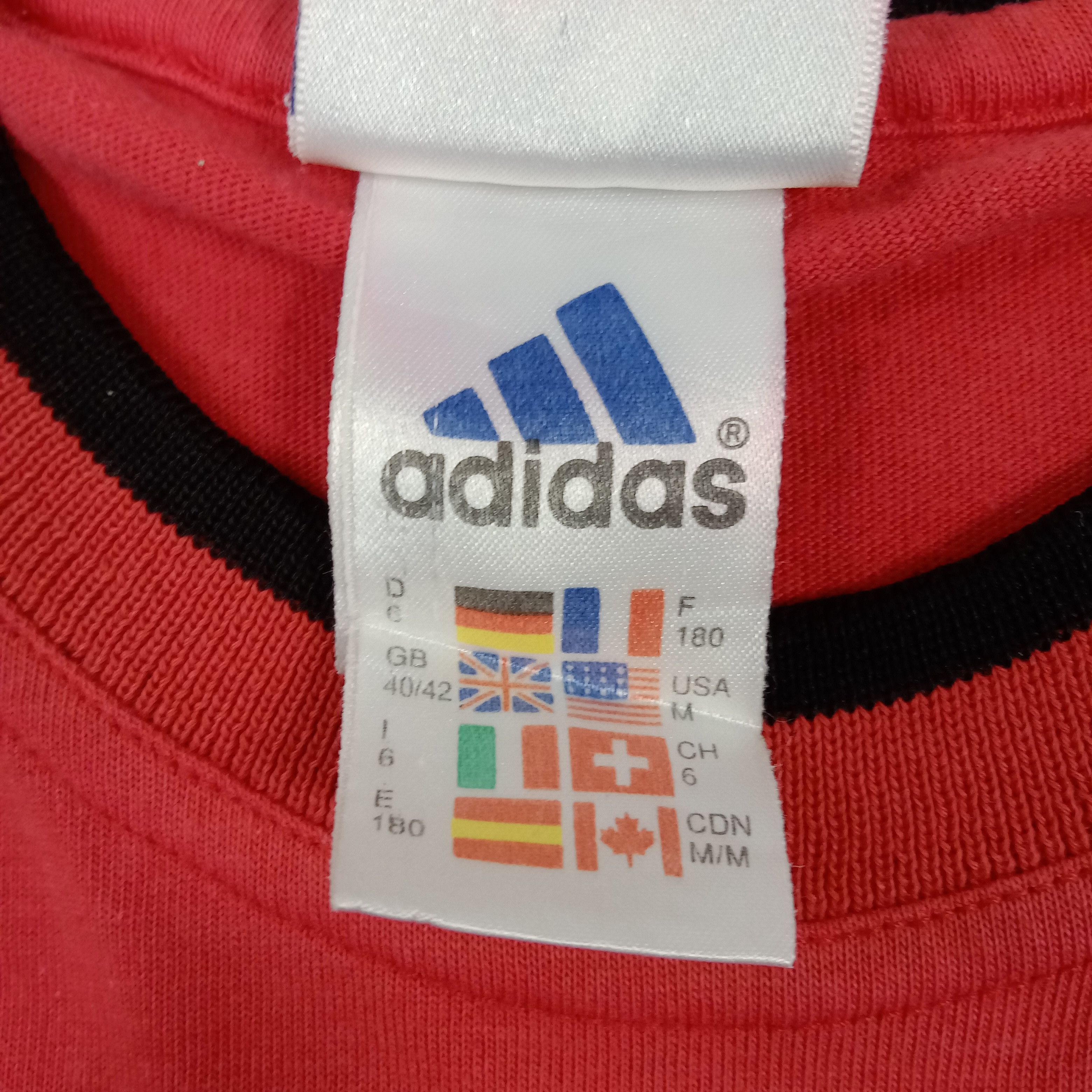 Adidas × Vintage Adidas AC Milan Football Club Sport Style Tshirt Size US XL / EU 56 / 4 - 4 Thumbnail