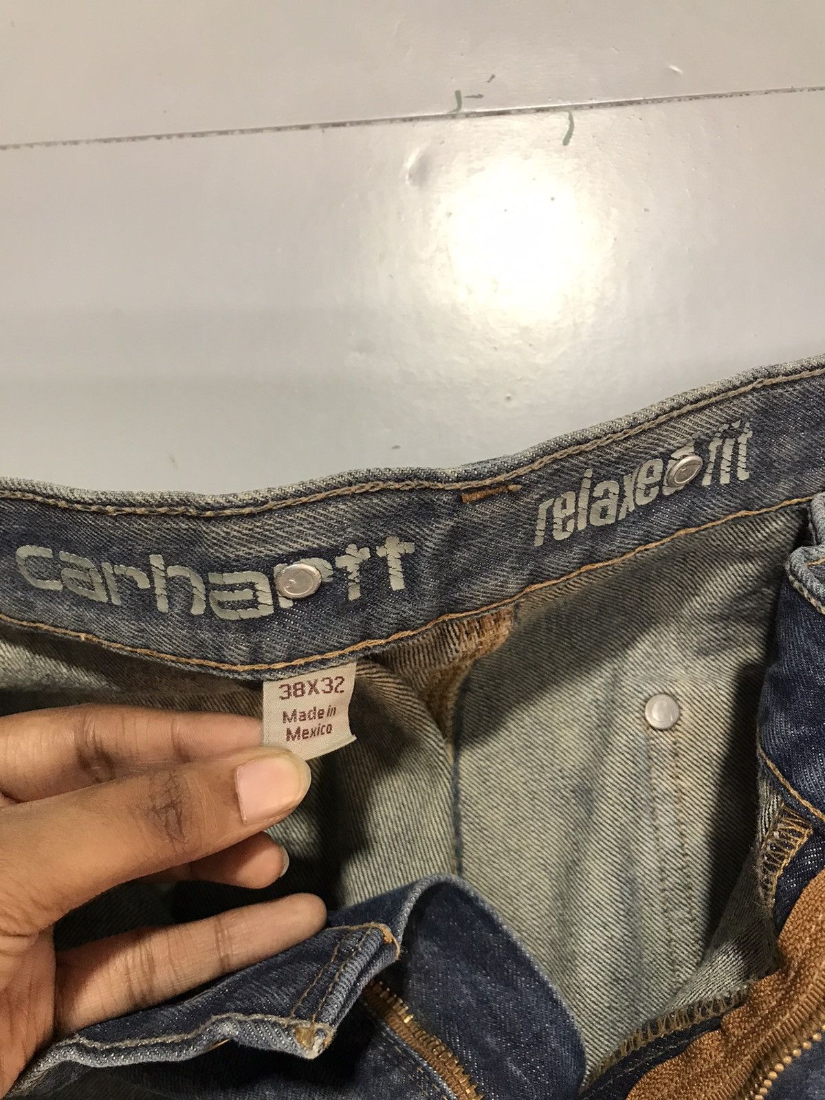 Carhartt Vintage Carhartt repaired double knee workwear denim Size US 38 / EU 54 - 7 Thumbnail
