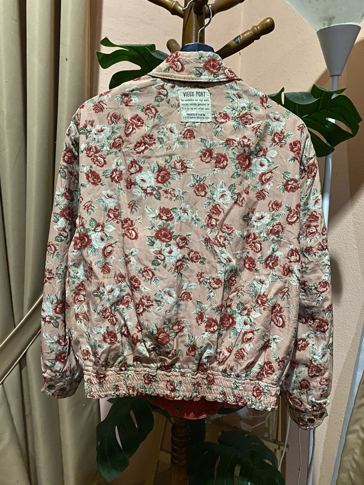 Japanese Brand Vintage Vieux Port Reversible Floral Jacket Japan Made Size US L / EU 52-54 / 3 - 16 Thumbnail