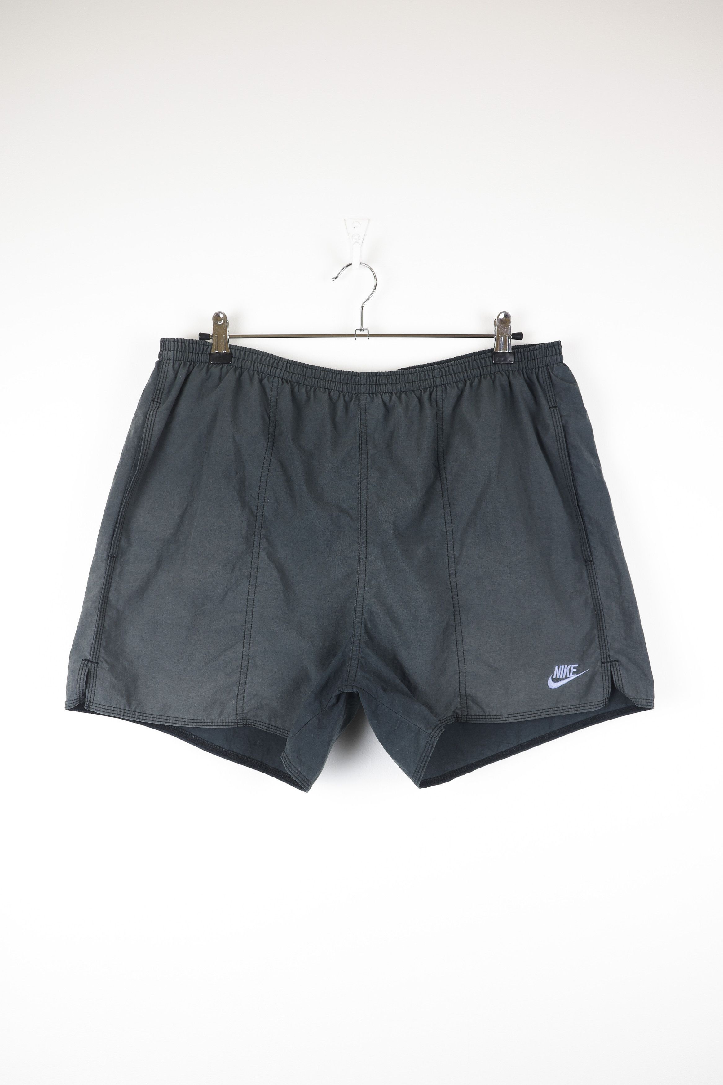 Nike × Vintage Vintage Nike Swoosh Logo Washed Shorts 90s Size US 36 / EU 52 - 1 Thumbnail