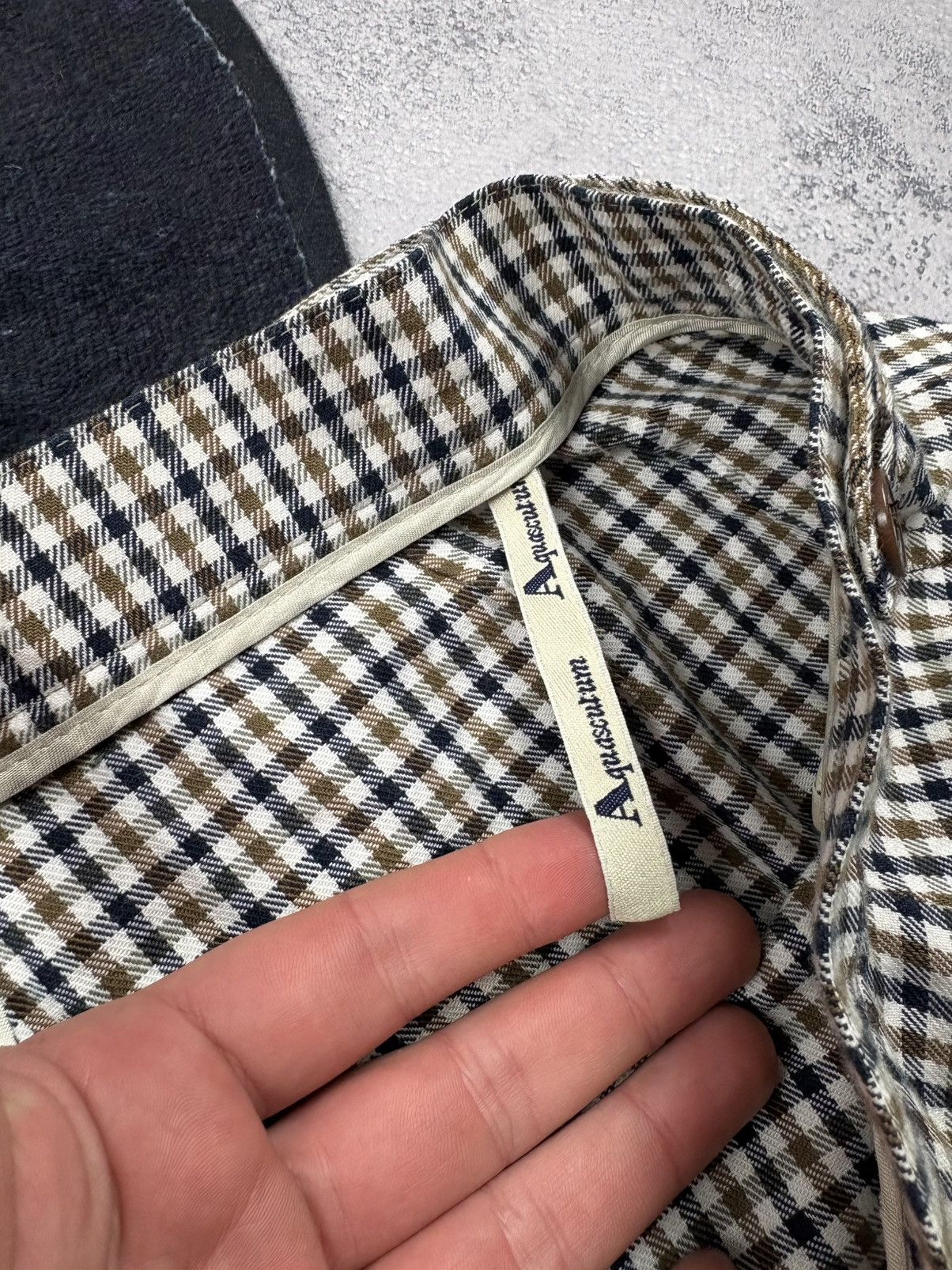 Aquascutum AQUASCUTUM Vintage Hype Checkered Streetwear Casual Rare Size 34" / US 12 / IT 48 - 9 Thumbnail