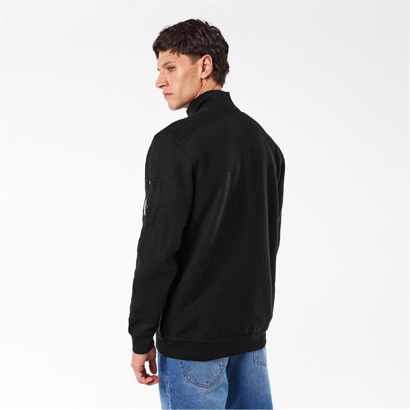C.P. Company o1g2r1mq0426 Crew Neck Jumper in Black Size US M / EU 48-50 / 2 - 4 Thumbnail