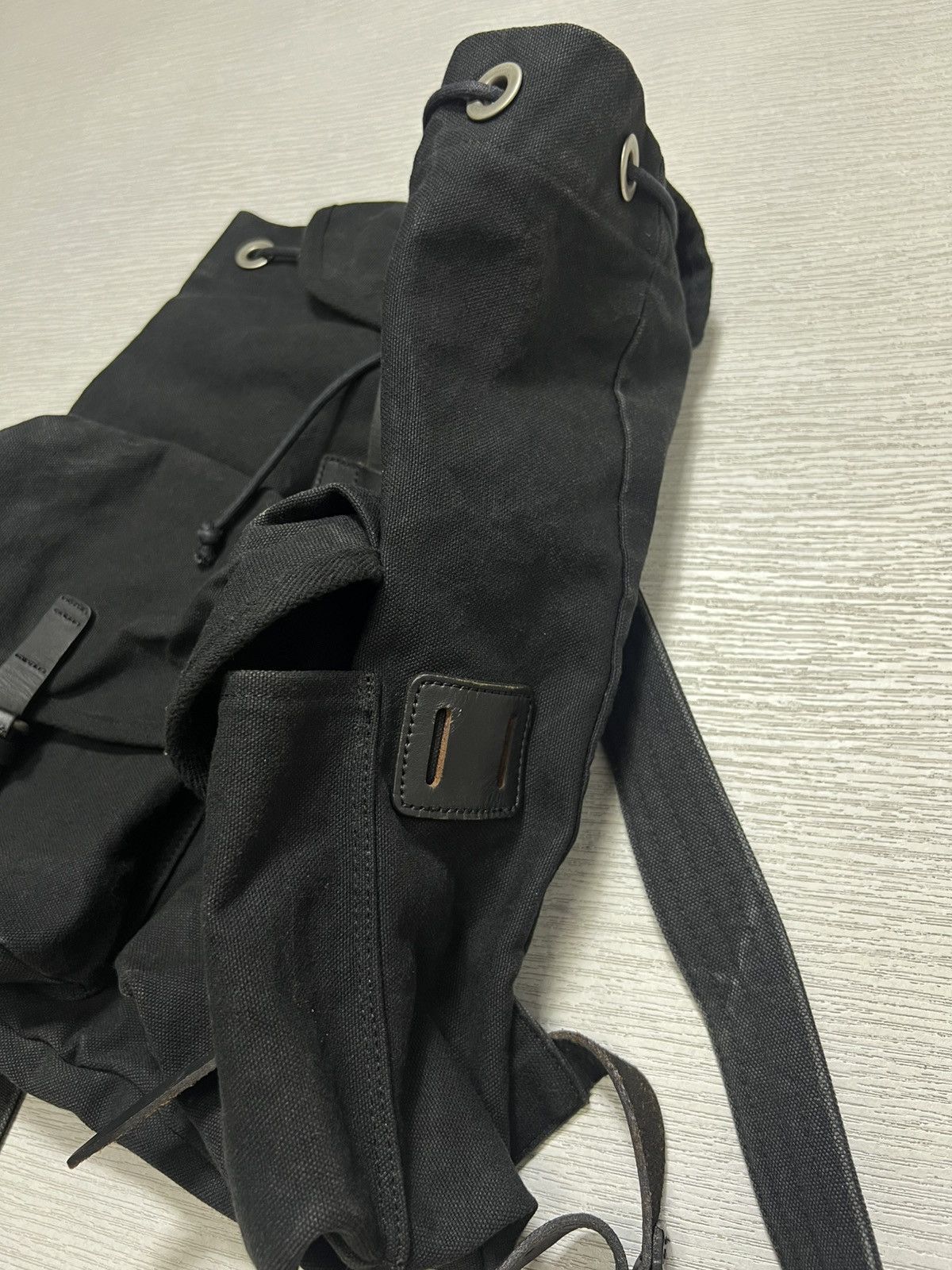 Dries Van Noten Dries Van Noten - Canvas Military Rucksack Backpack Size ONE SIZE - 8 Thumbnail