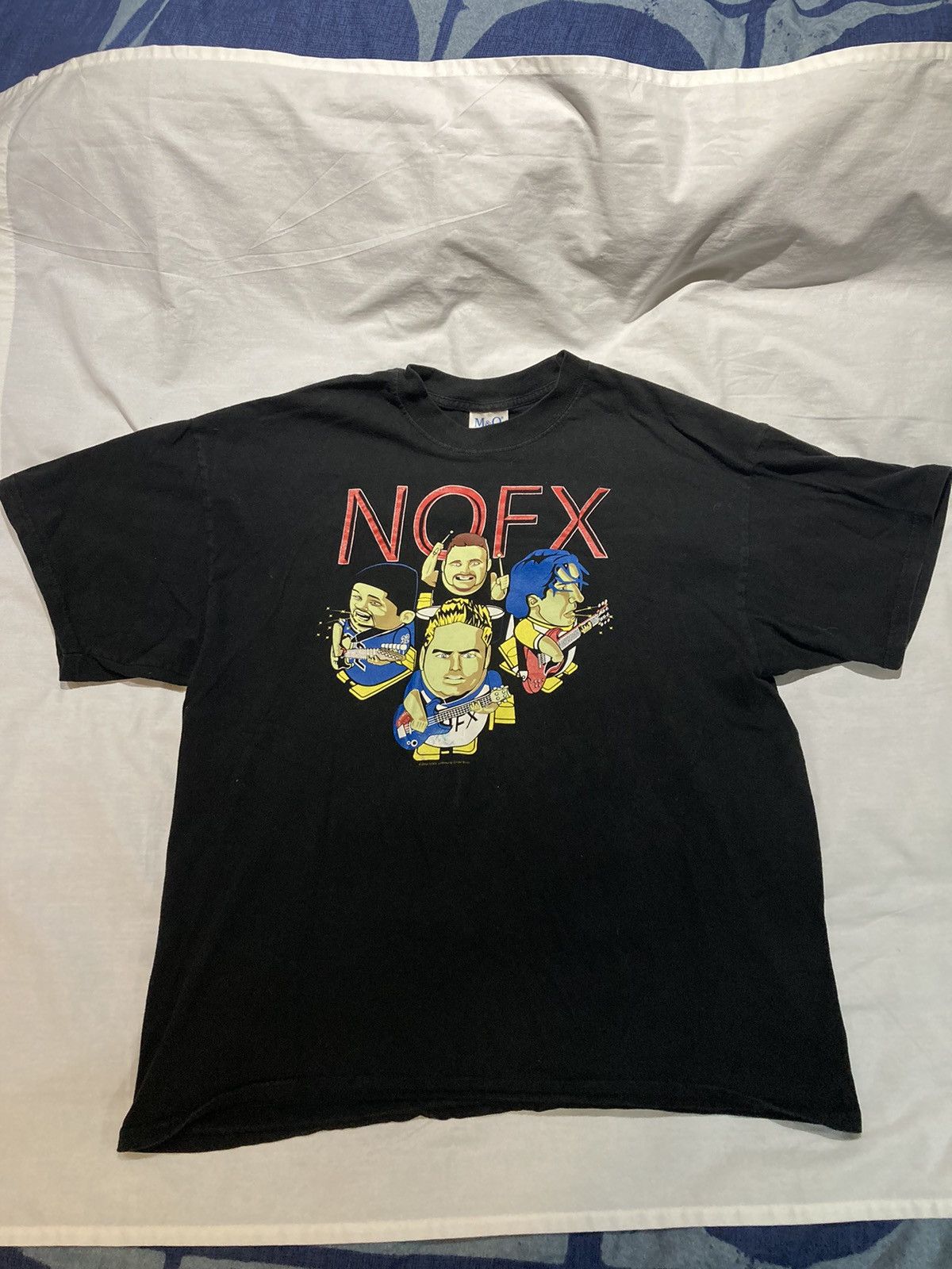 image of Vintage 2002 Nofx T-Shirt, Size XL in Black, Men's