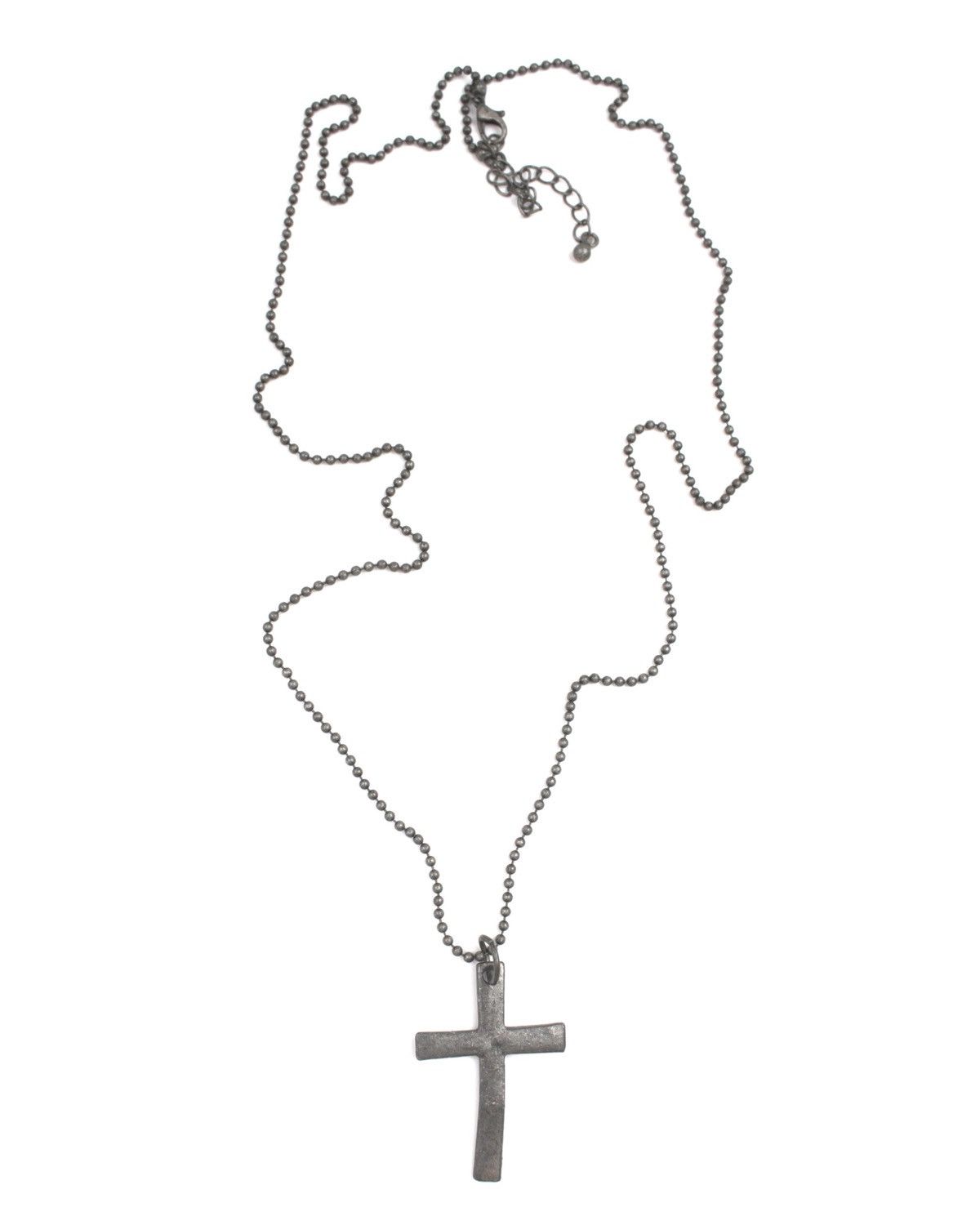 If Six Was Nine 2000S MINIMAL CROSS PENDANT BALL CHAIN NECKLACE Size ONE SIZE - 2 Thumbnail