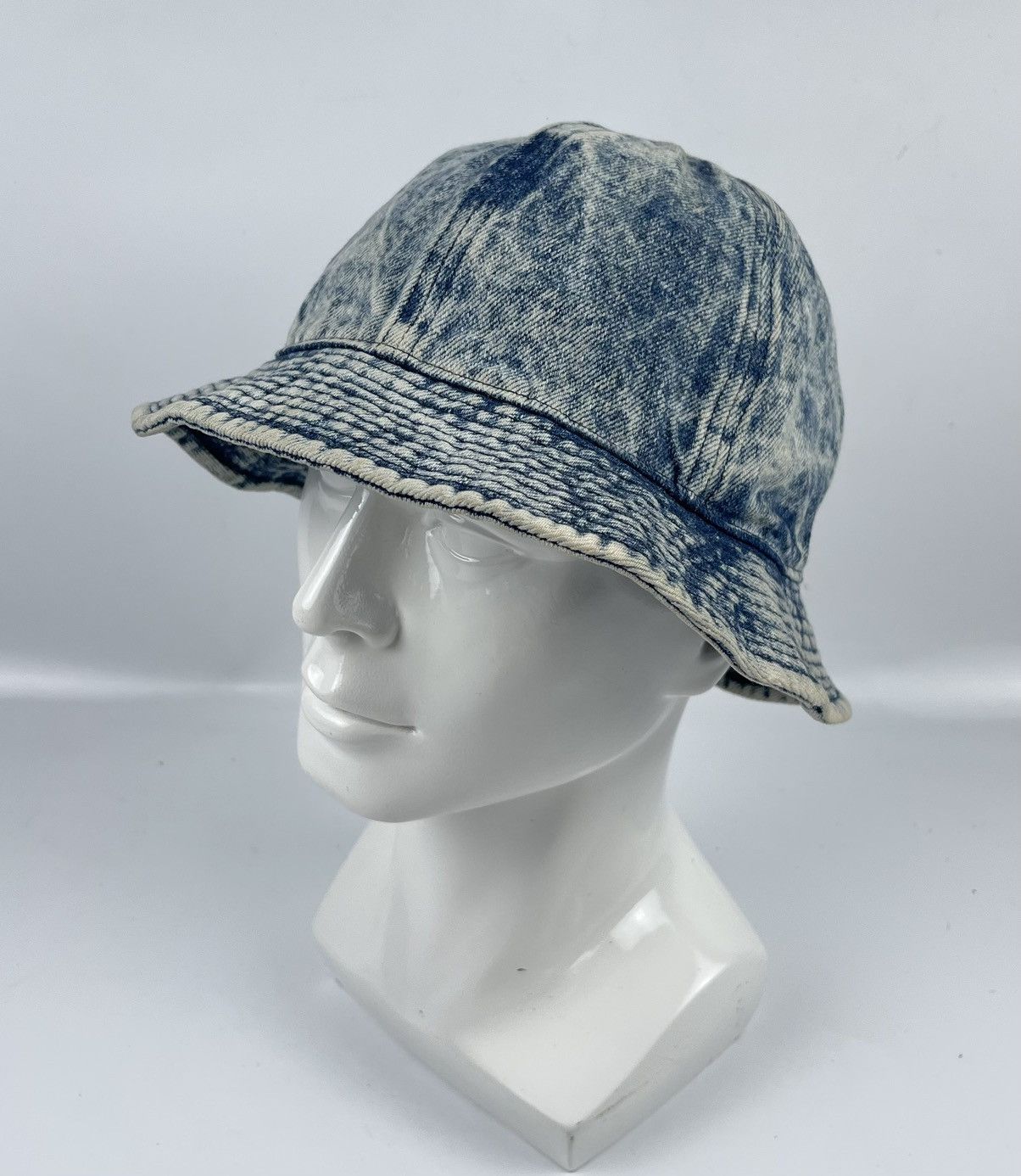 image of Distressed Denim Bucket Hat Tc20, Men's