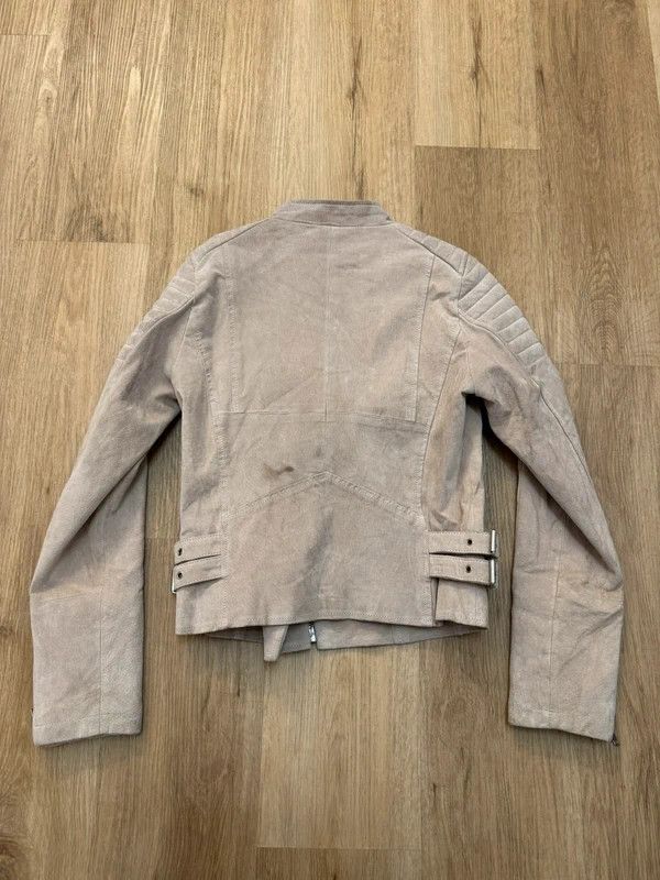 Other Meotine Suede Leather Biker Jacket Beige size L Size L / US 10 / IT 46 - 3 Thumbnail