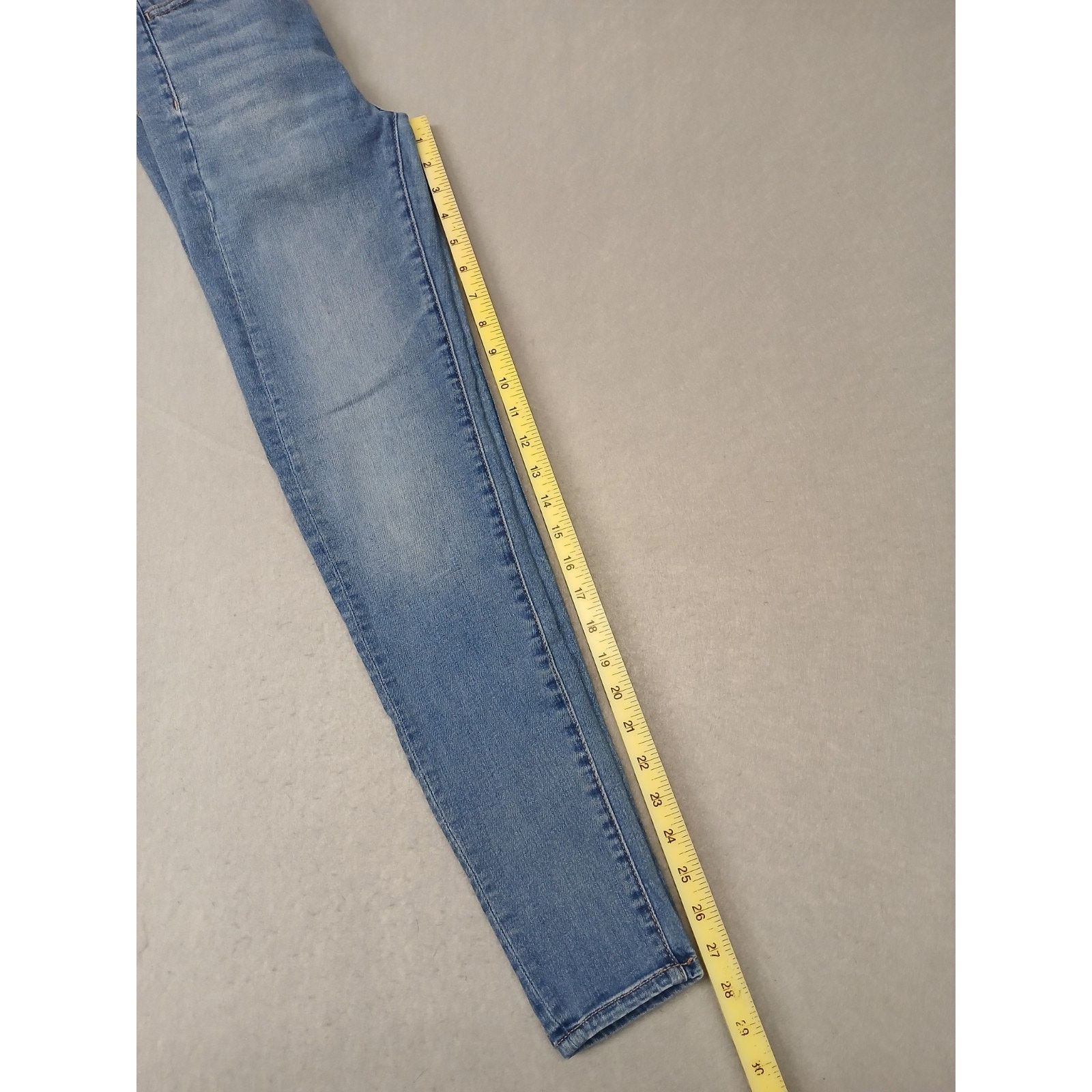 American Eagle Outfitters Amercian Eagle (4R) Women’s Skinny Stretch Blue Denim Jeans Size 27" / US 4 / IT 40 - 7 Thumbnail