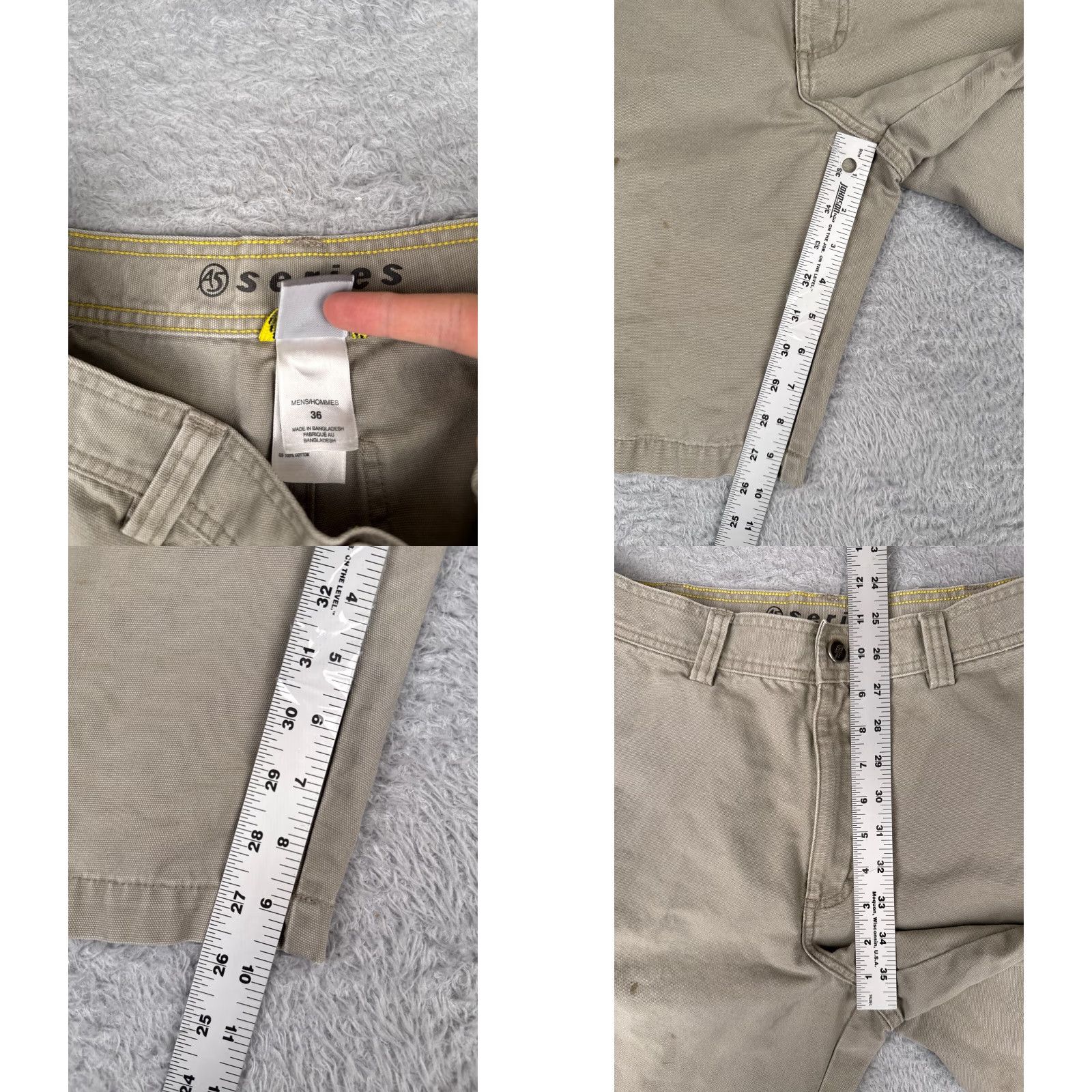 The North Face The North Face Men Short Beige Cotton Canvas Cargo 36x10 Belted Zip Front Pockets Casual Vintage No Size US 36 / EU 52 - 8 Thumbnail