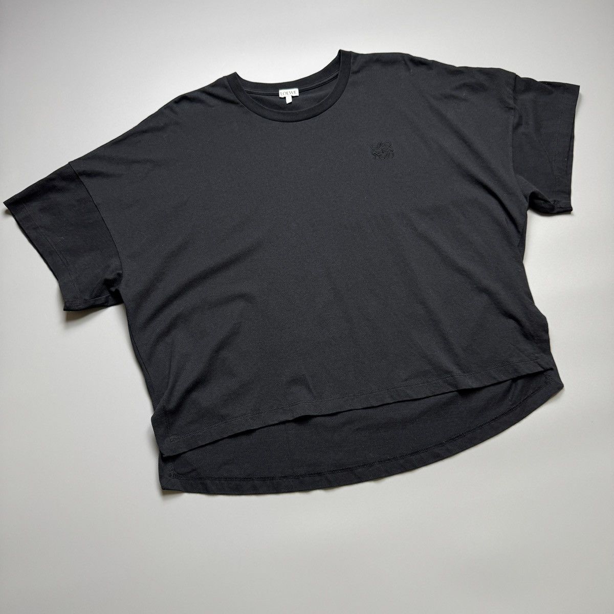 Loewe Loewe - Anagram Boxy Cropped Embroidered Logo - Shirt Size XS / US 0-2 / IT 36-38 - 3 Thumbnail