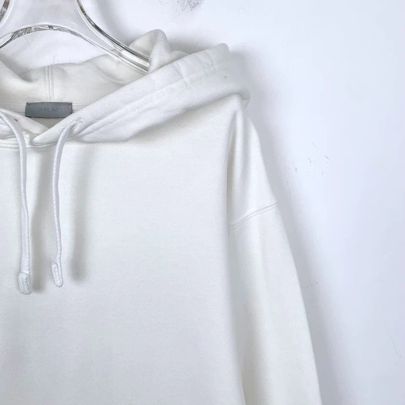 GucciWhite logo letter embroidery cotton hooded drawstring