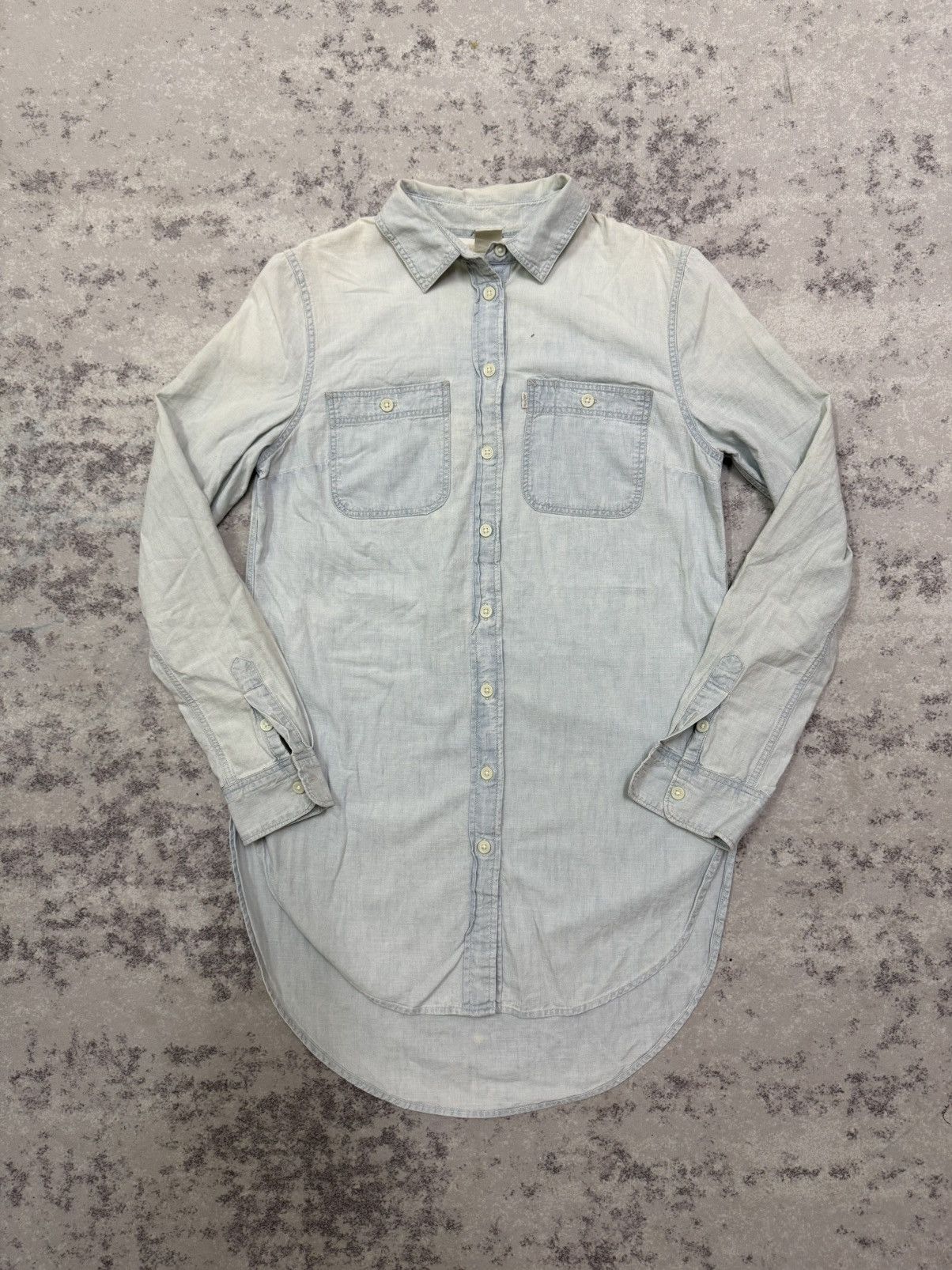 Levi's Levi’s light blue long sleeved denim button up shirt dress Size XS / US 0-2 / IT 36-38 - 3 Thumbnail