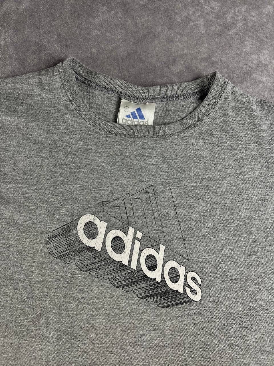 Adidas 90s Adidas Big Retro Logo Vintage Y2K Oversized T-Shirt L Size US L / EU 52-54 / 3 - 2 Thumbnail