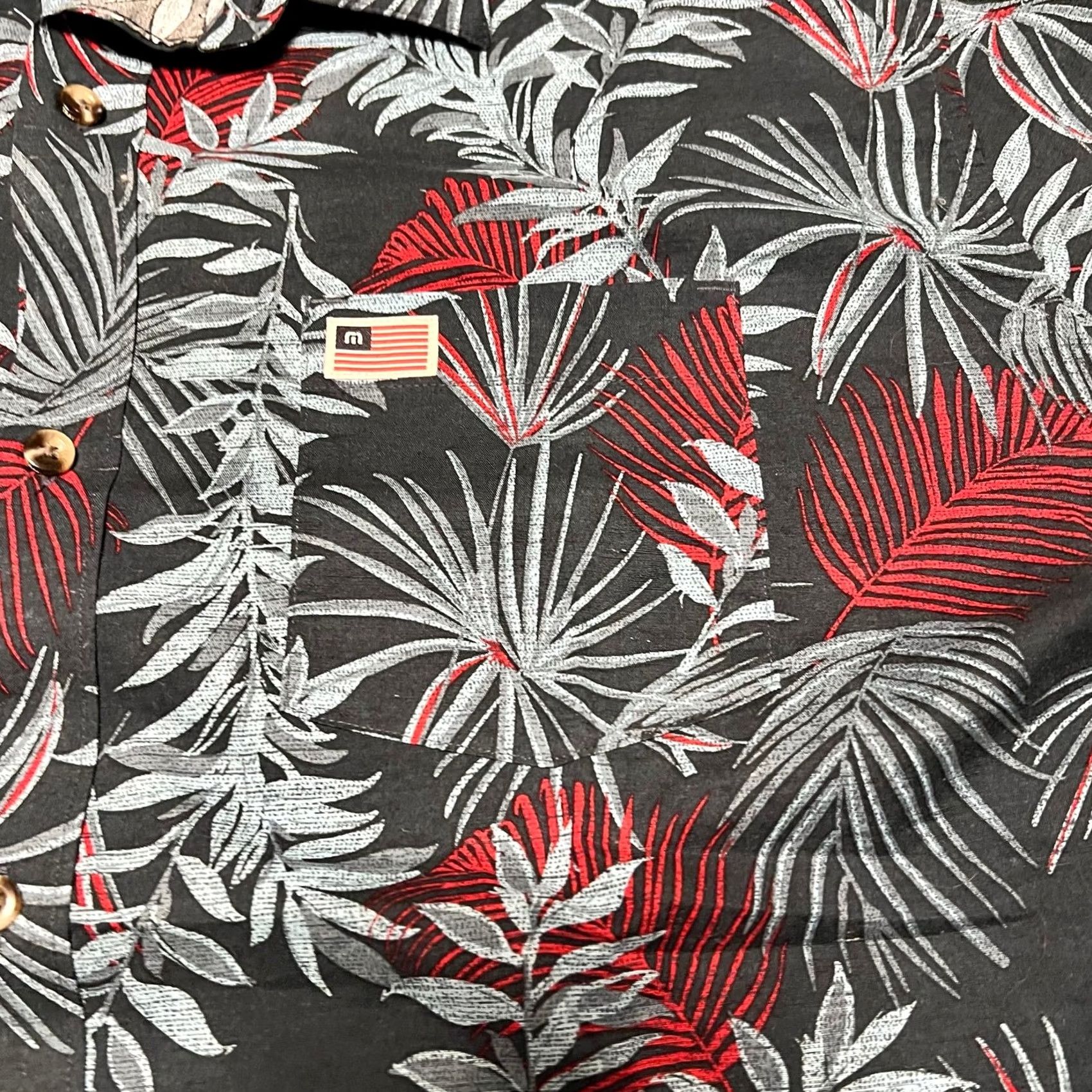 TravisMathew Travis Mathew Shirt Mens XXL Blue Floral Hawaiian Short Sleeve Button RWB Shirt (No further title due to constraint) Size US XXL / EU 58 / 5 - 2 Thumbnail