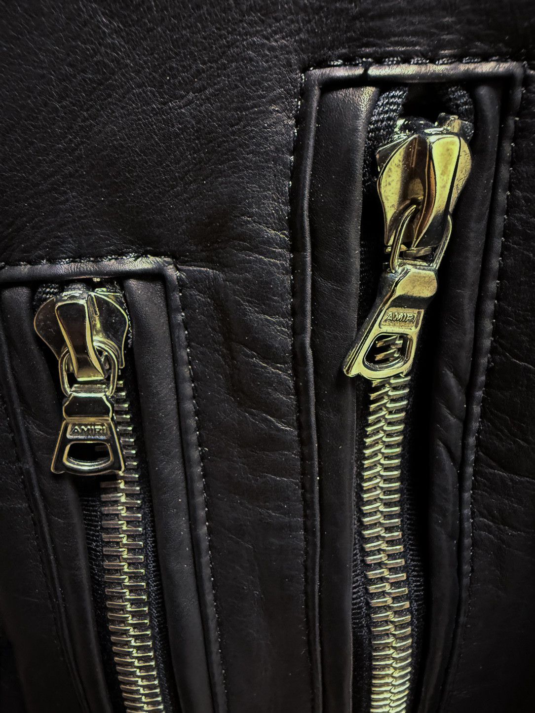 Amiri Amiri Slim-fit Light Weight Leather Jacket Size US XL / EU 56 / 4 - 4 Thumbnail