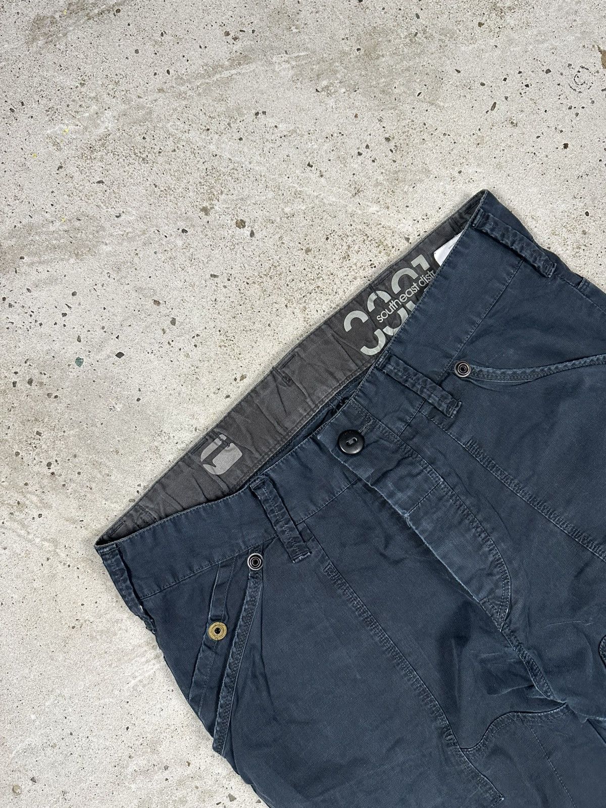 G-Star × Japanese Brand × Vintage Vintage Y2K G Star Raw Fire Elwood Narrow Pants Size US 32 / EU 48 - 12 Thumbnail