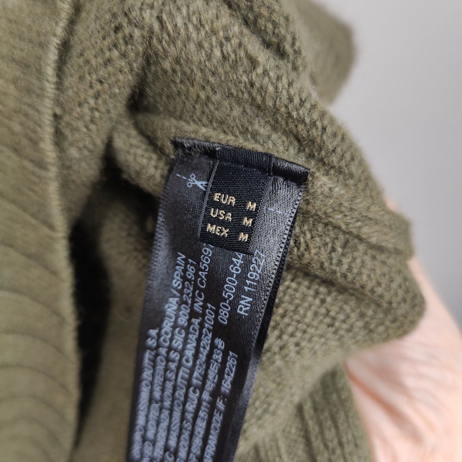 Massimo Dutti Massimo Dutti Cashmere Sweater Womens Medium Olive Green Size M / US 6-8 / IT 42-44 - 6 Thumbnail