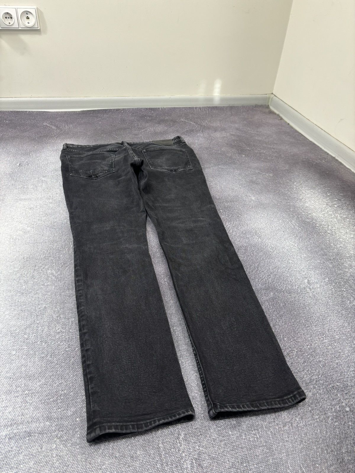 Allsaints AllSaints Cigarette Damaged Men’s Slim Tapered Denim Jeans Size US 33 - 16 Thumbnail