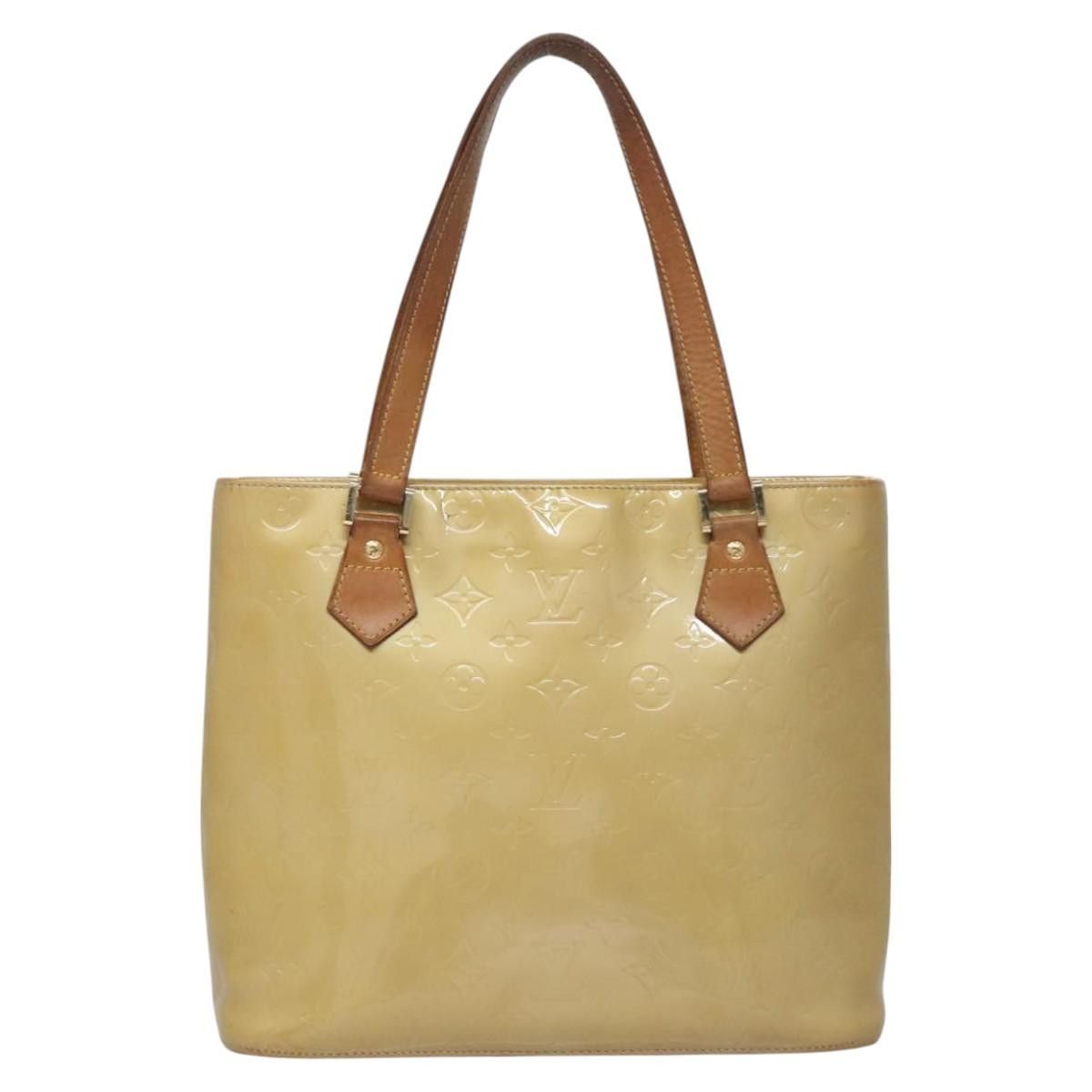 Louis Vuitton LOUIS VUITTON Monogram Vernis Houston Hand Bag Beige M91004 Size ONE SIZE - 13 Thumbnail
