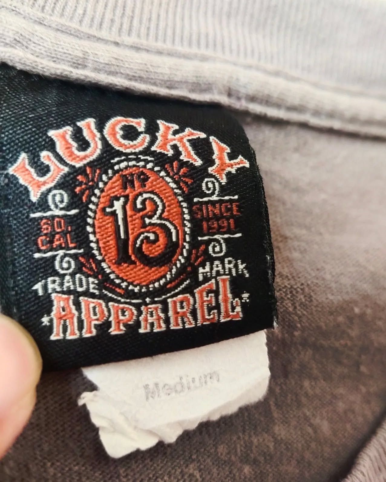 Hook-Ups Lucky 13 Sexy Girl Art Vintage Y2K Tees Size US M / EU 48-50 / 2 - 6 Thumbnail