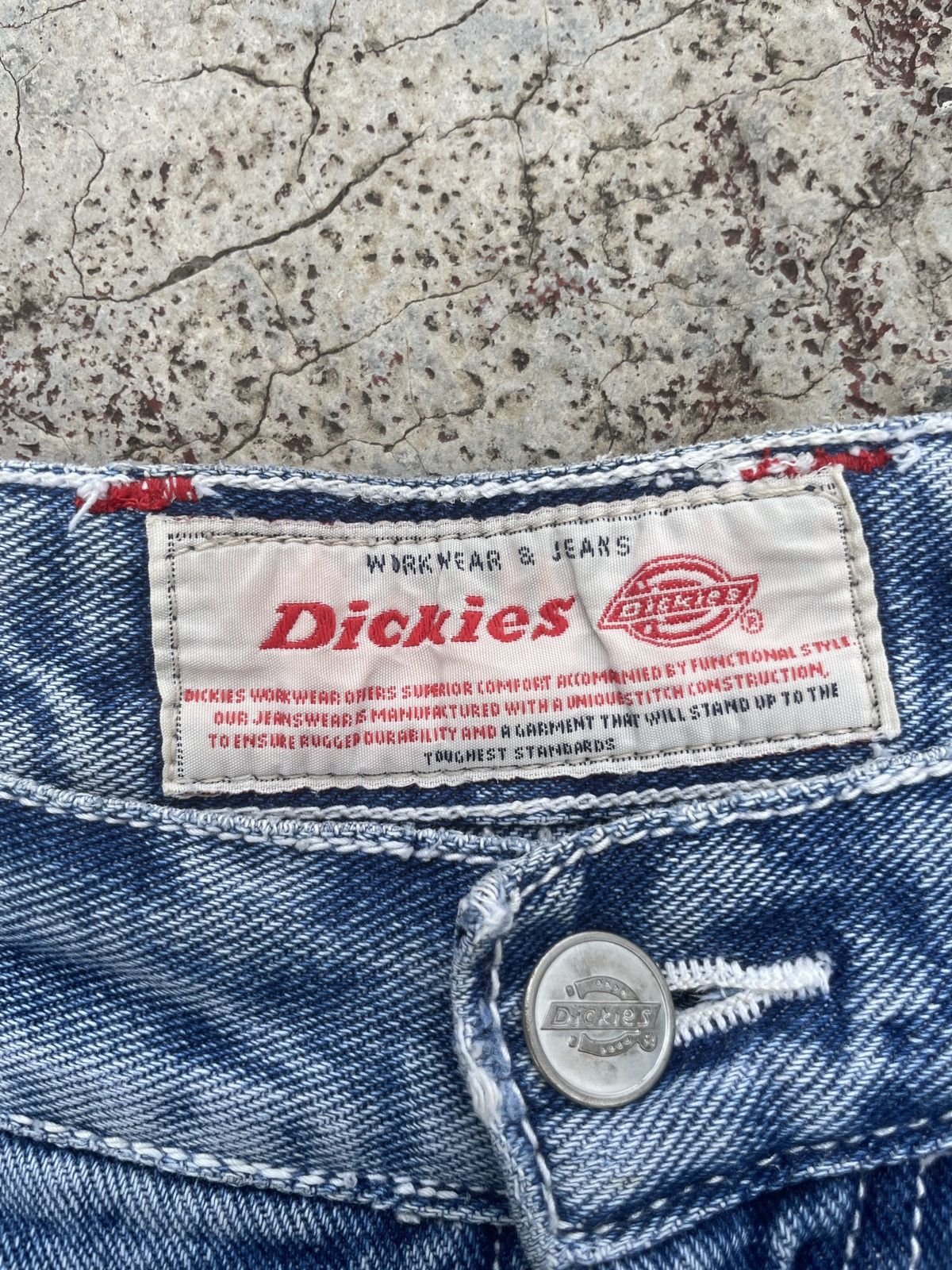 Dickies Rare 90s Dickies Jorts Pants Embroidery Vintage Denim Short Size US 30 / EU 46 - 7 Thumbnail